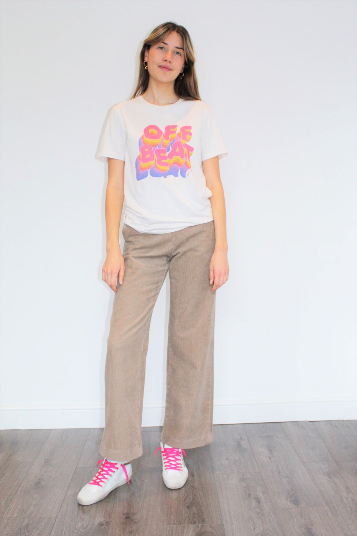 BS Off Beat Tee in Vintage White