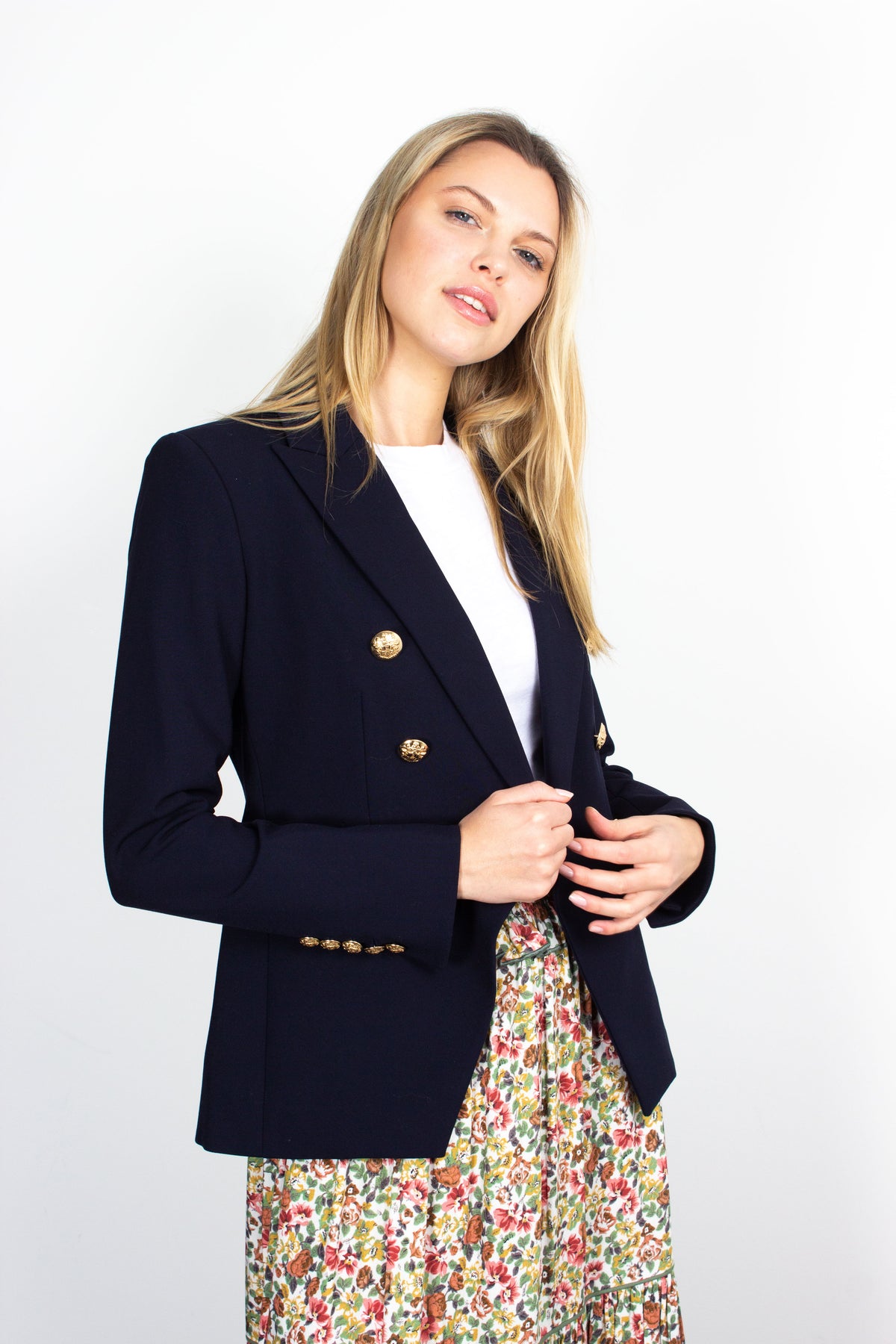 Veronica Beard Miller Dickey navy jacket