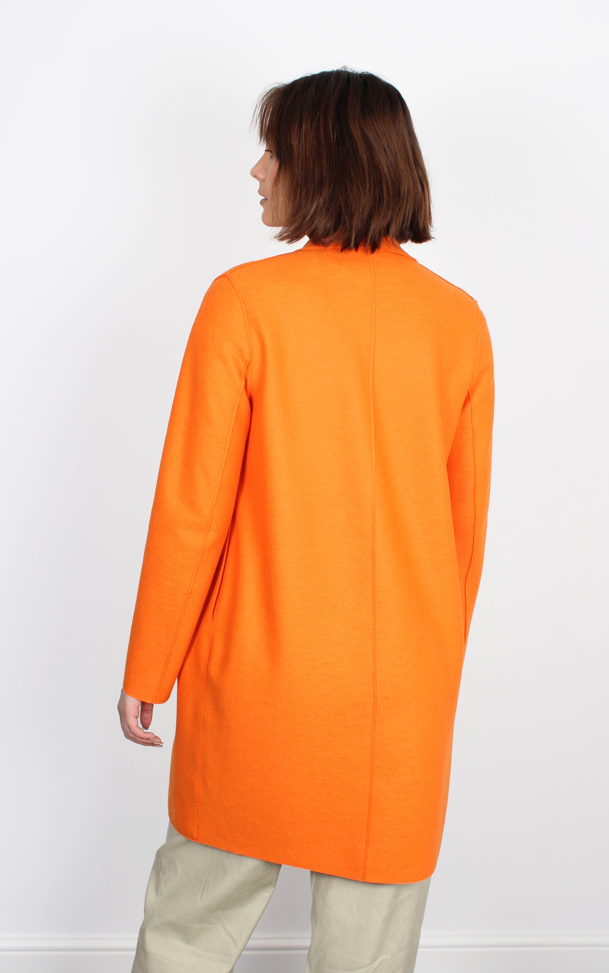 Harris Wharf London A1301 cocoon clementine wool coat