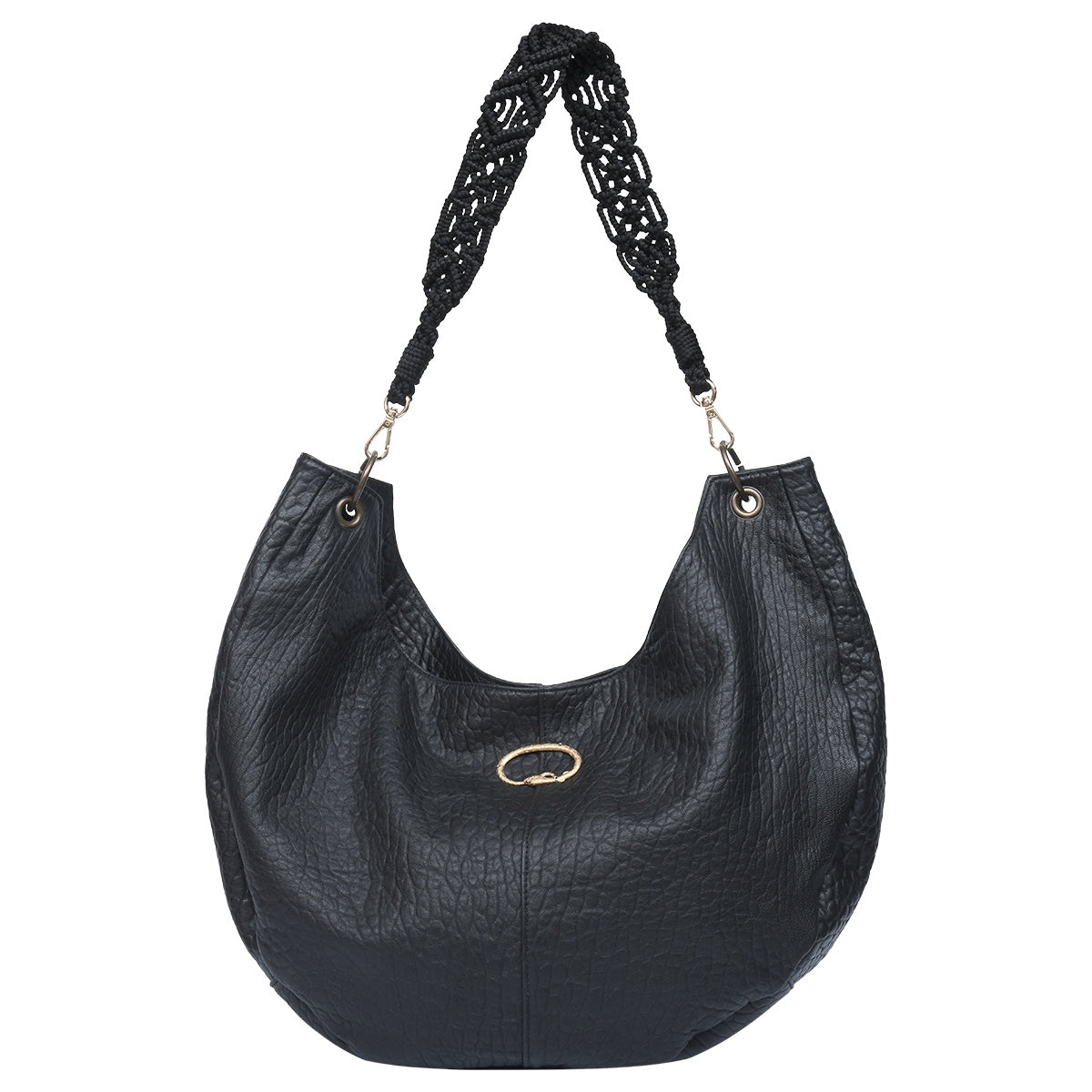 SLP Boho Gold Cobra Bag in Black