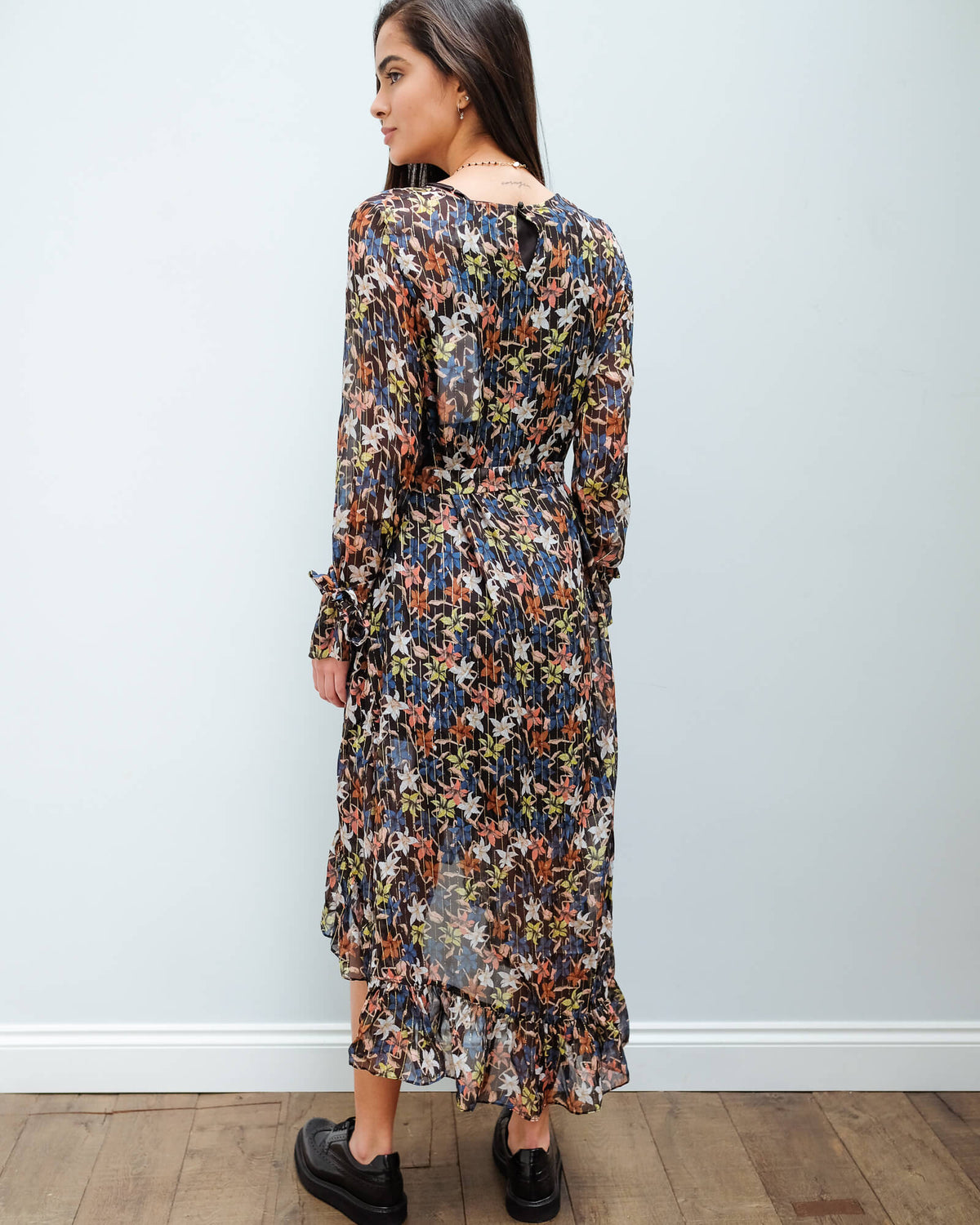 M Know floral dress in black