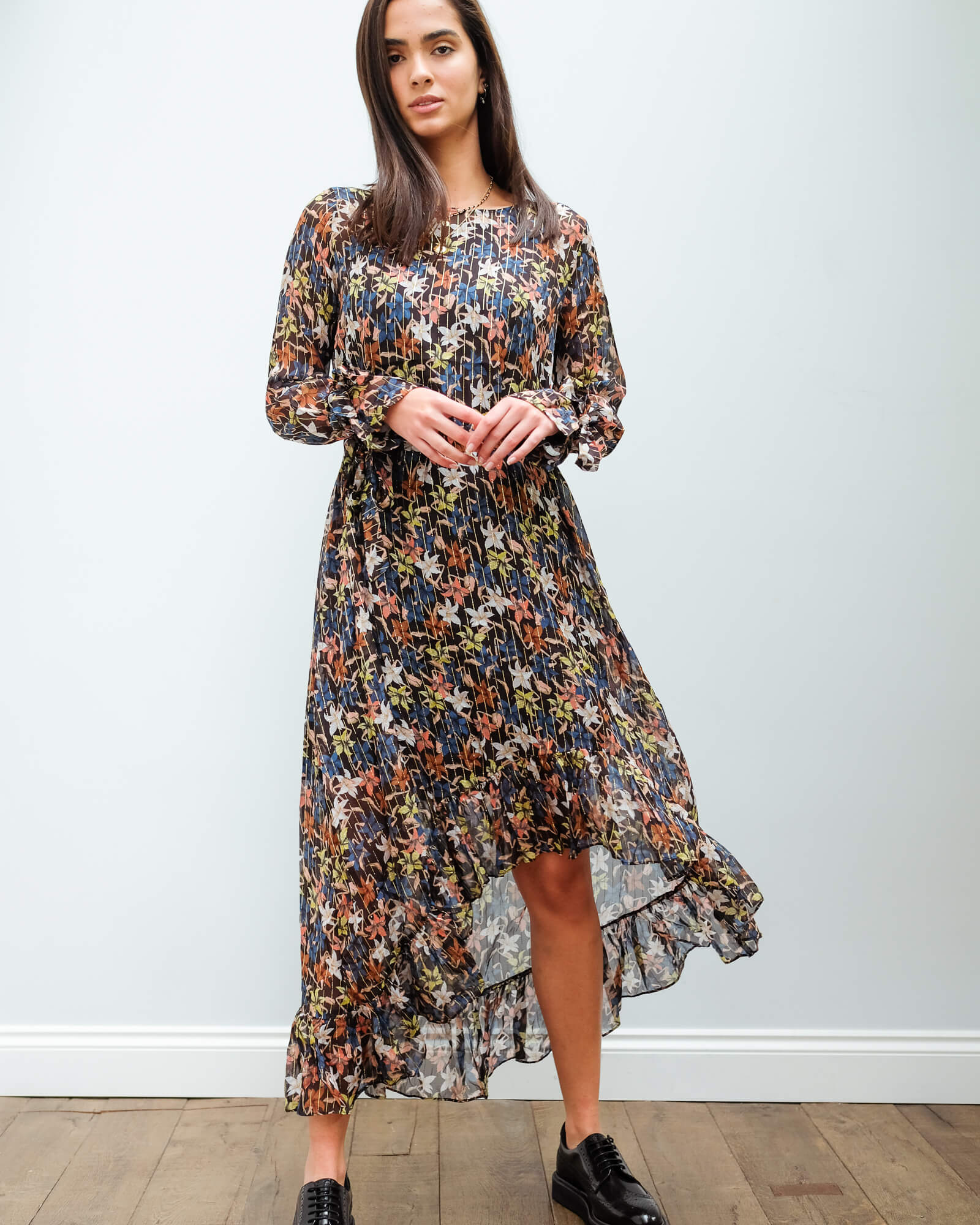 M Know floral dress in black