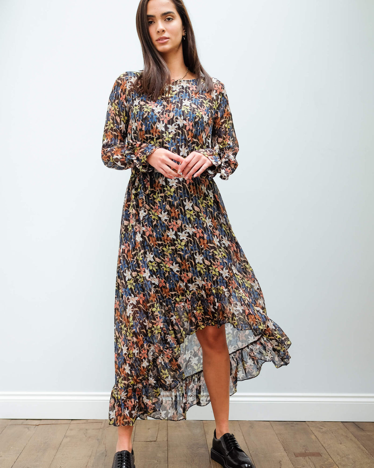 M Know floral dress in black
