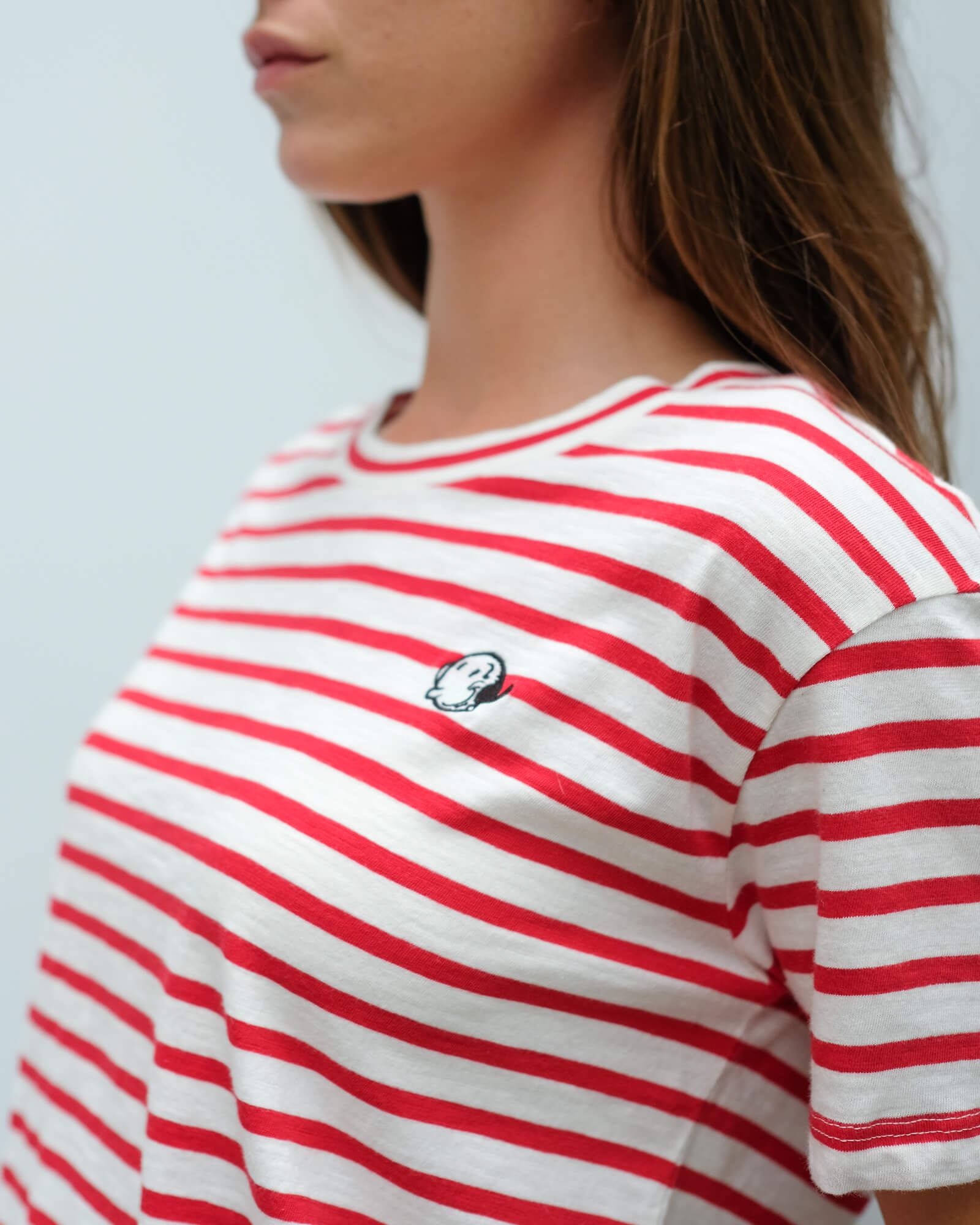 AB 150699 Brutus colab stripe tee in red