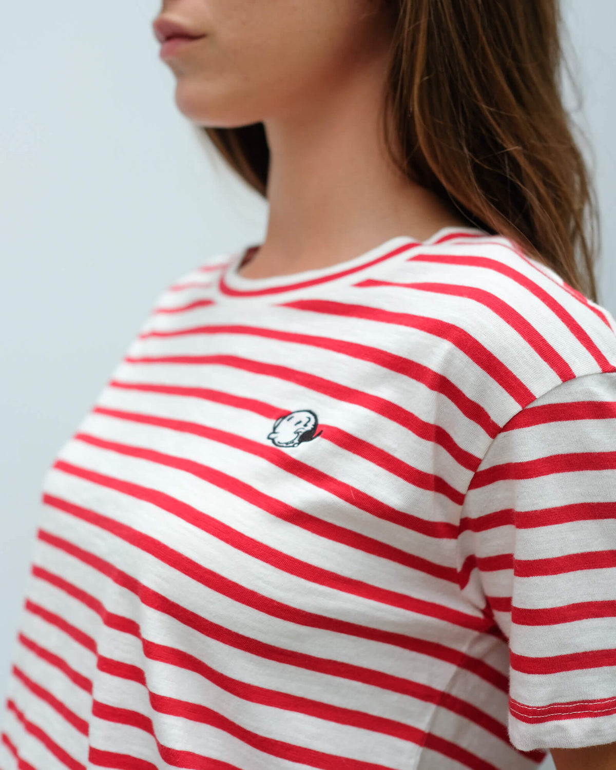 AB 150699 Brutus colab stripe tee in red