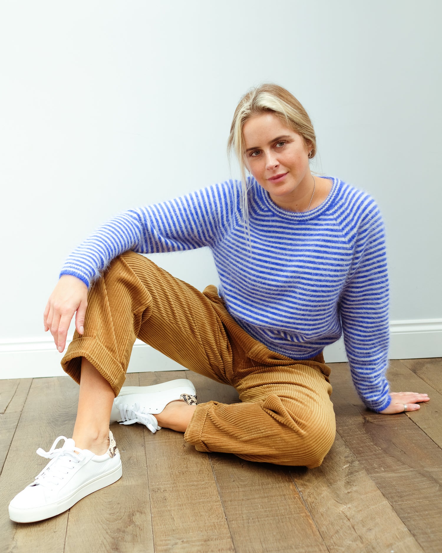 BR Datie stripe knit in blue