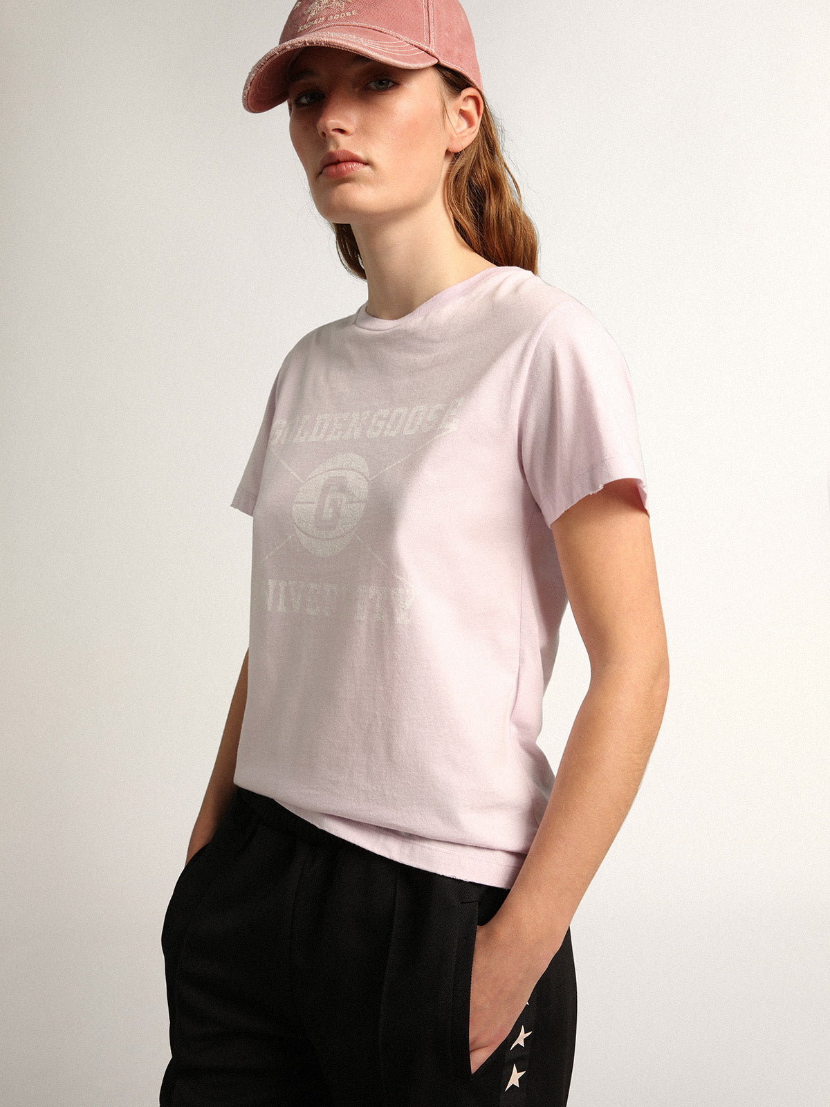 GG Doris University T-shirt in Lavender Fog