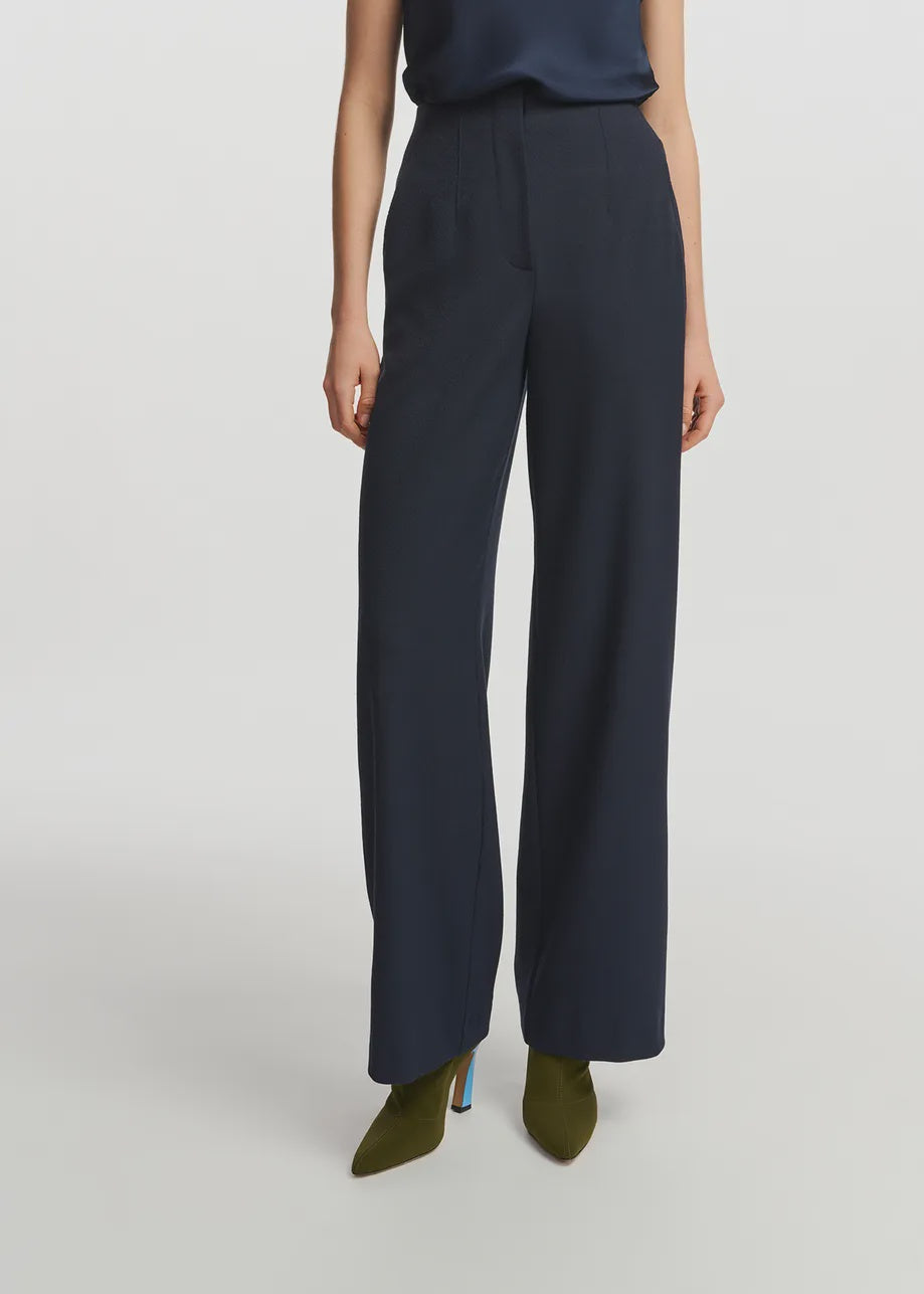EA Fermission Wide Leg Pant in Navy