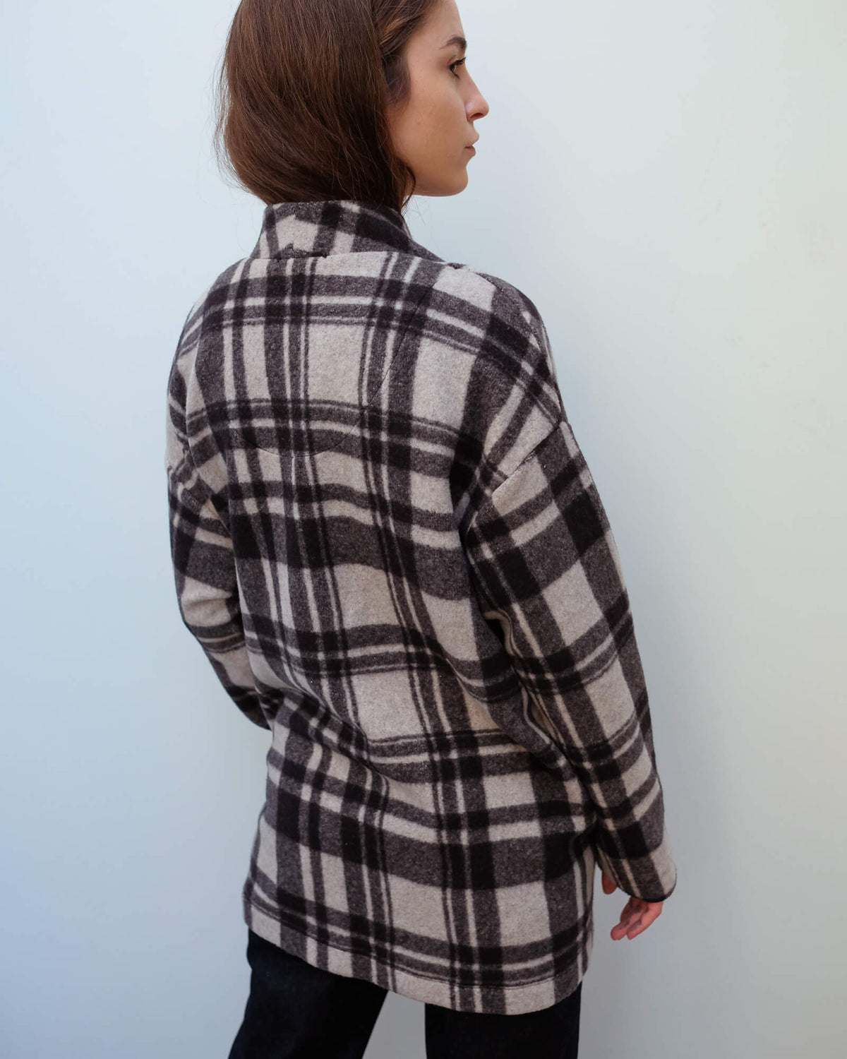 MSTARS Dakota boyfriend cardi in black