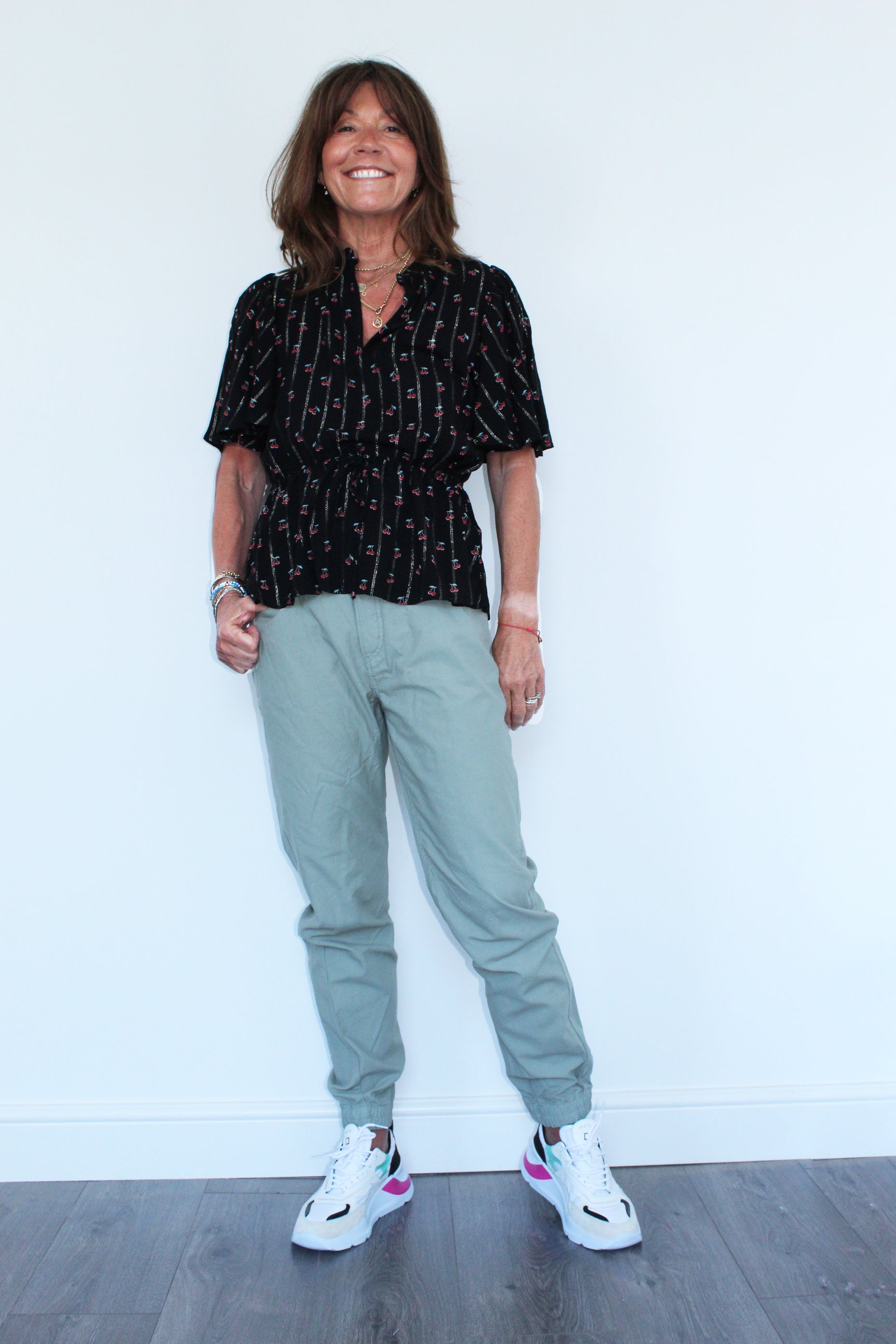 M Petare Drawstring Top in Black
