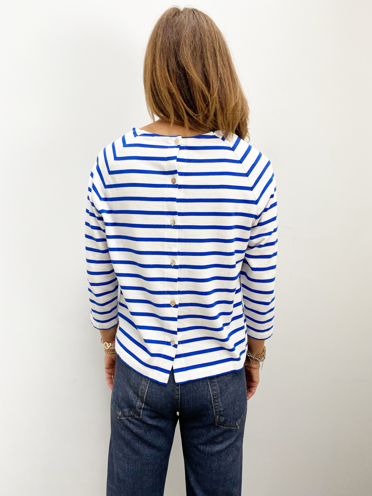 BR Maow Stripe Top in Blue