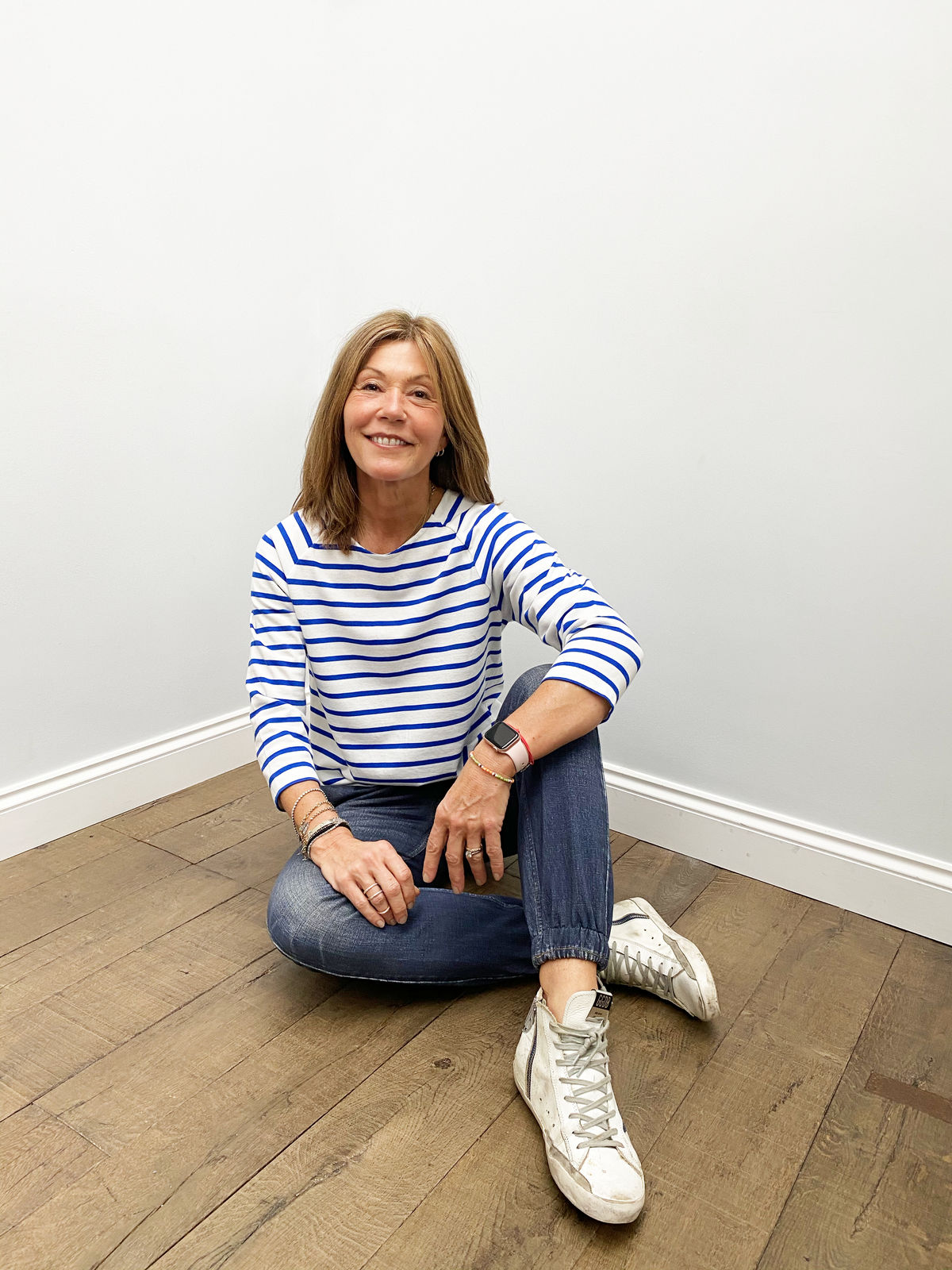 BR Maow Stripe Top in Blue