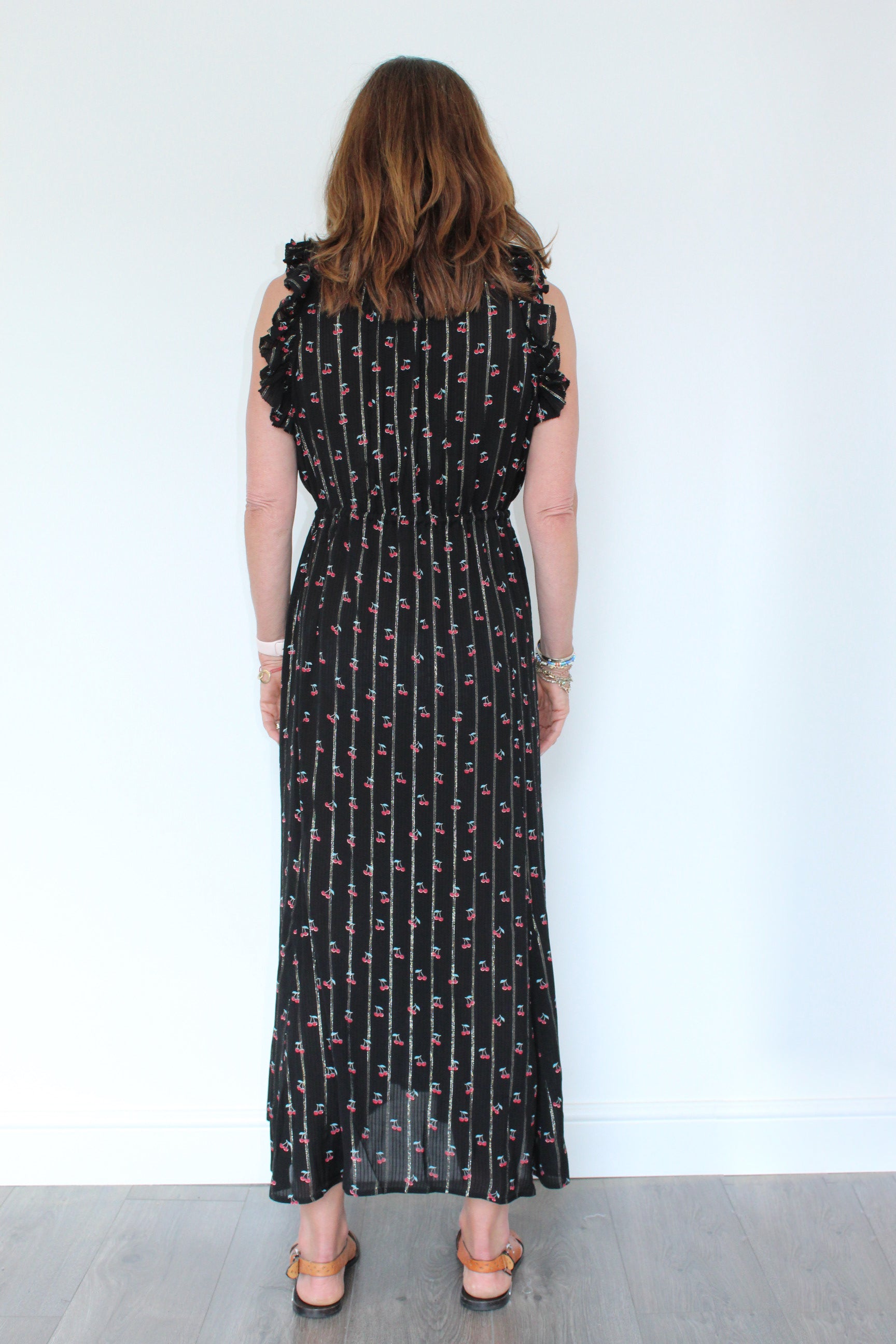 M Parsley Sleeveless Long Dress in Black