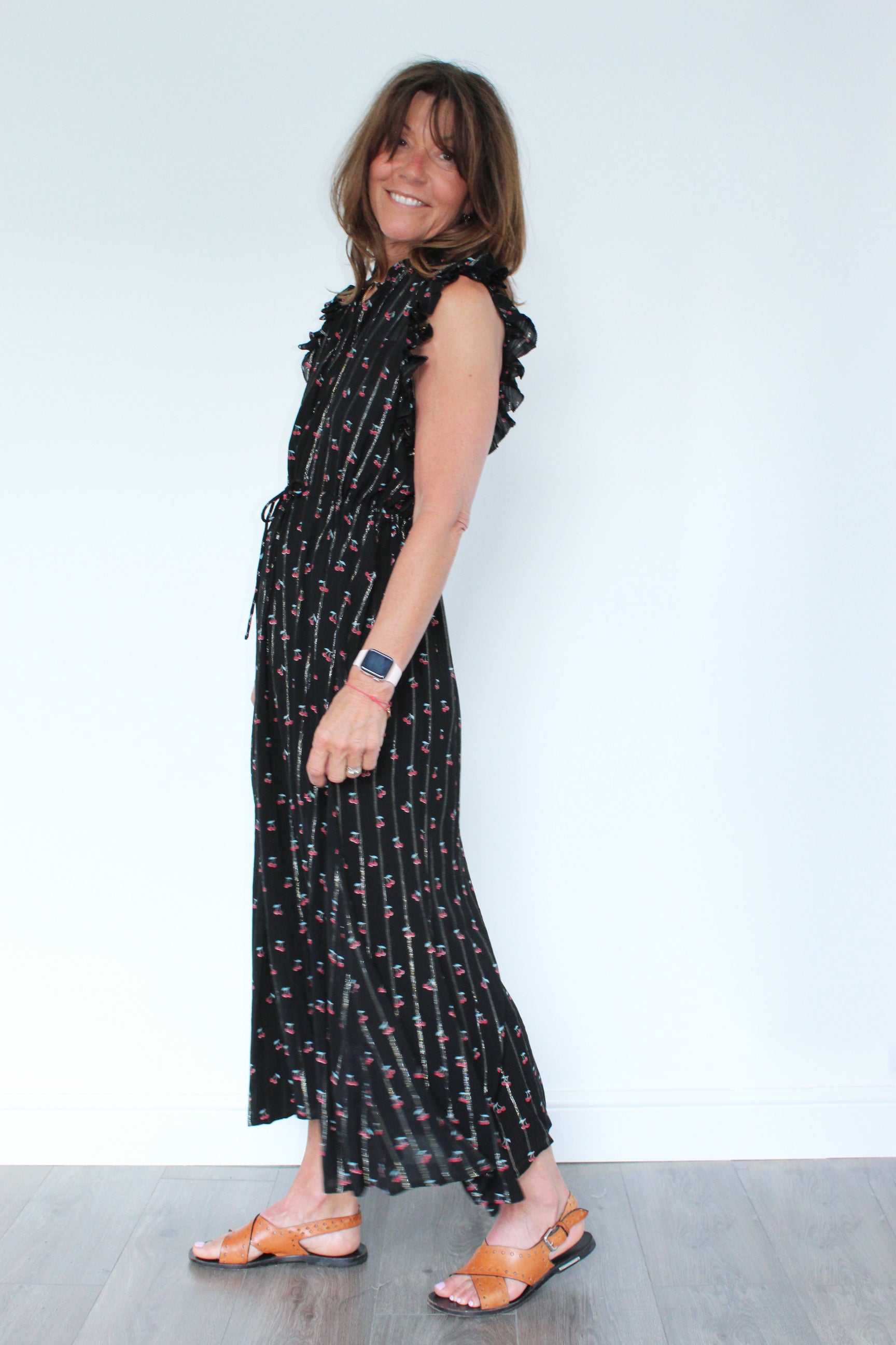 M Parsley Sleeveless Long Dress in Black