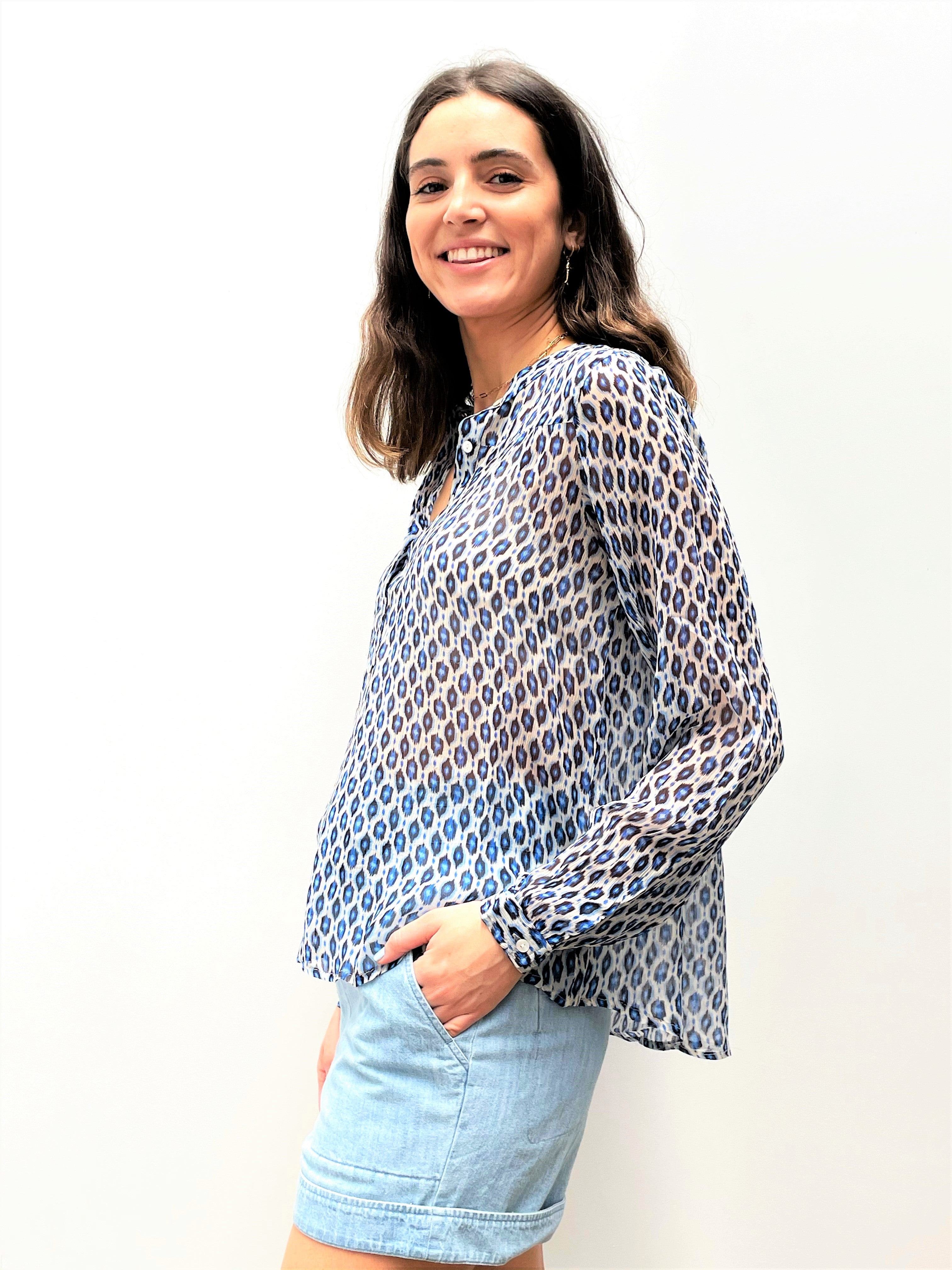 MOLIIN Ursula Blouse in Princess Blue