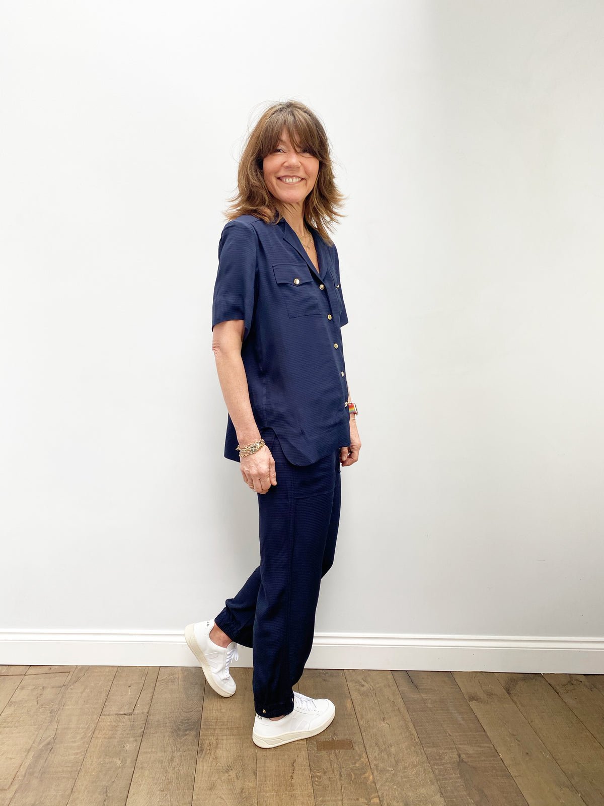 GANNI F5832 Ripstop Ecovero Shirt in Sky Captain