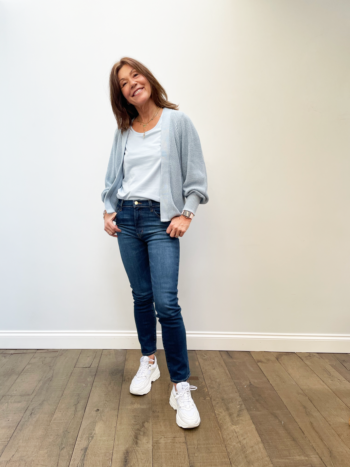 SLF Emmy Knit Cardi in Cashmere Blue