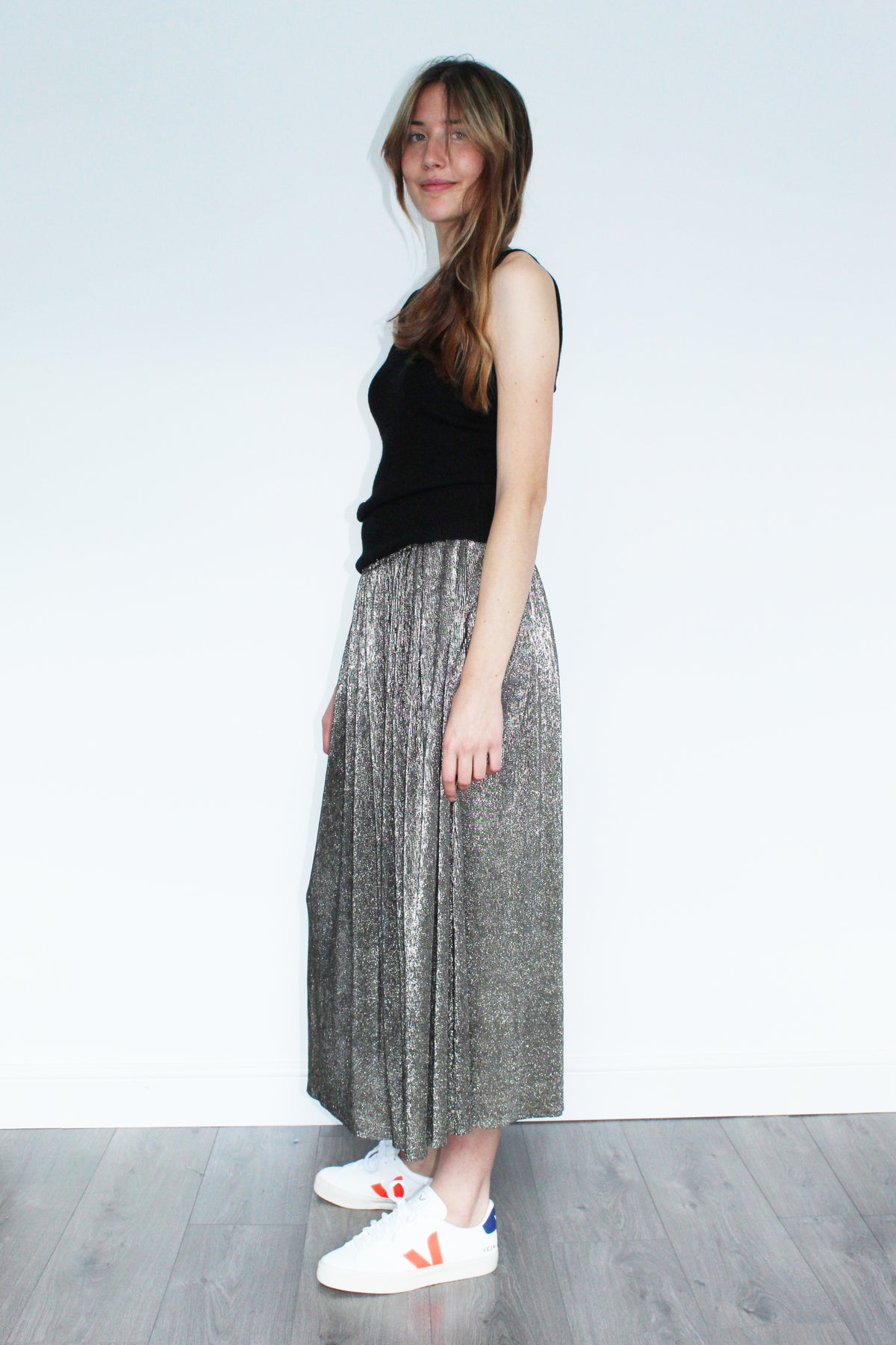 CRUSH Cashmere Marseille Long Top in Black