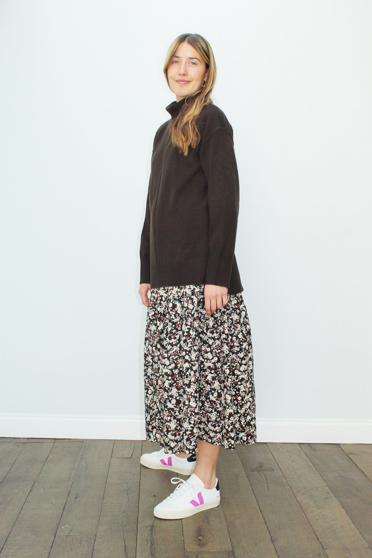 JOSEPH High Neck Jumper in Java