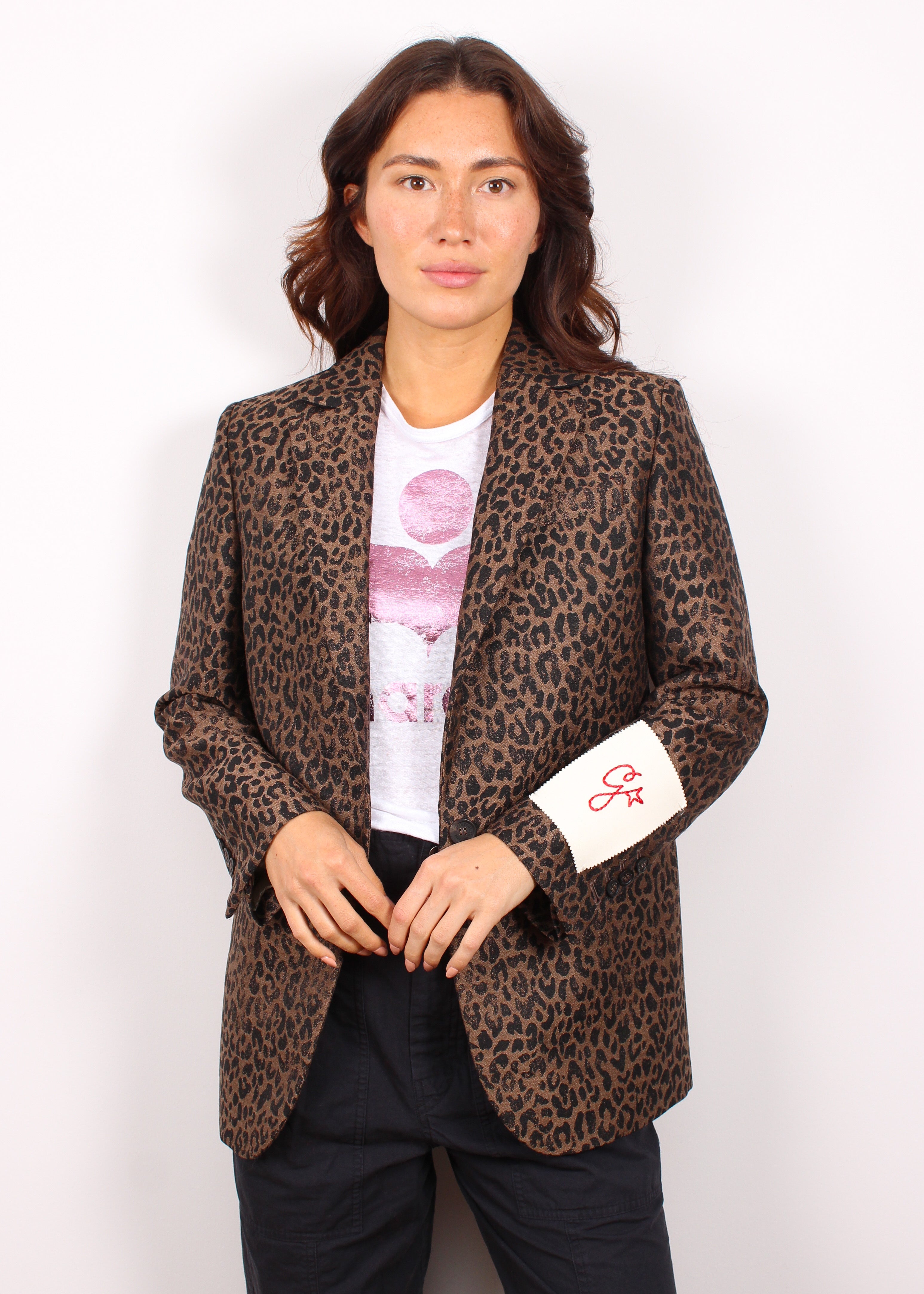 GG Golden Tom Boy Blazer in New Bison