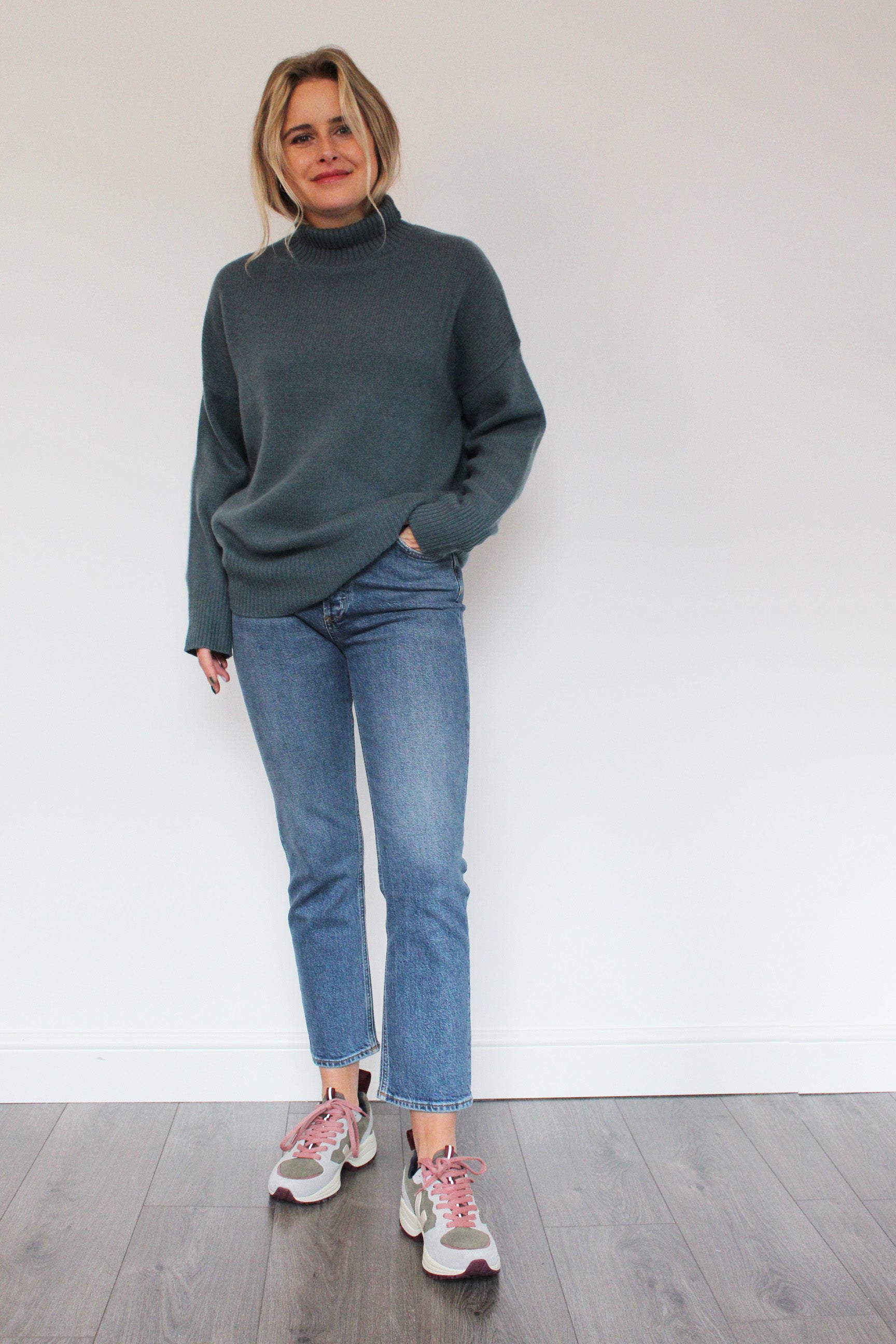 360 Cheryl Jumper in Eucalyptus