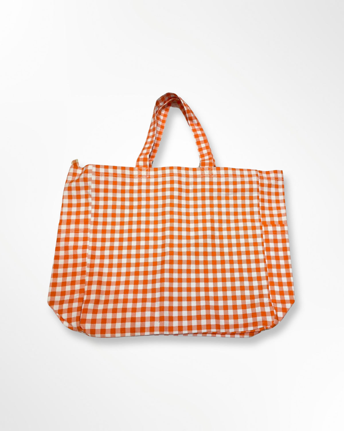 NOOKI Gingham Shopper in Orange