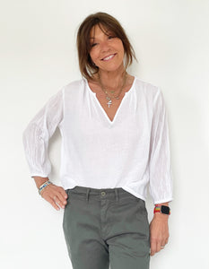 You added <b><u>VELVET Marilyn Top in White</u></b> to your cart.