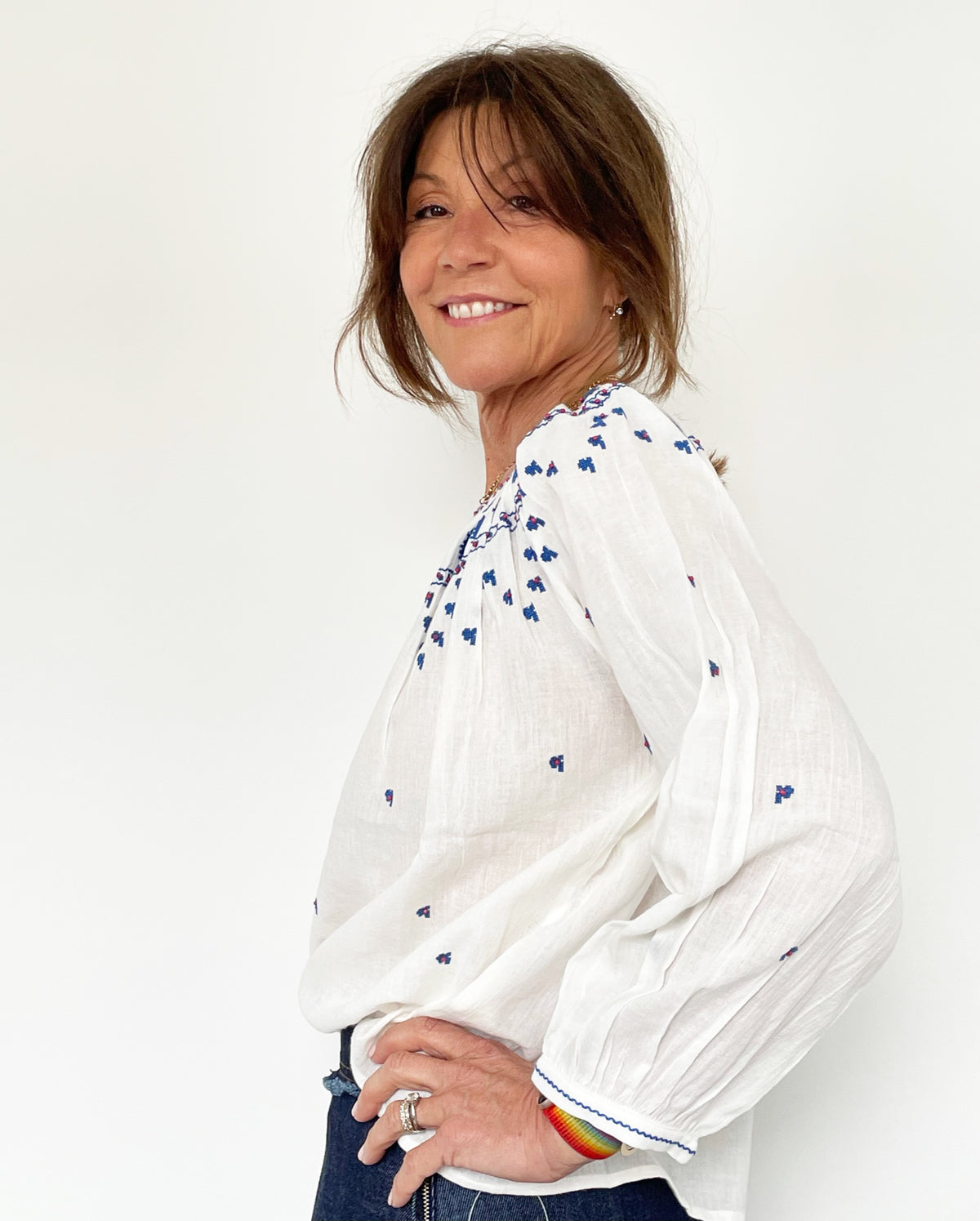 VELVET Lynette Top in Off White