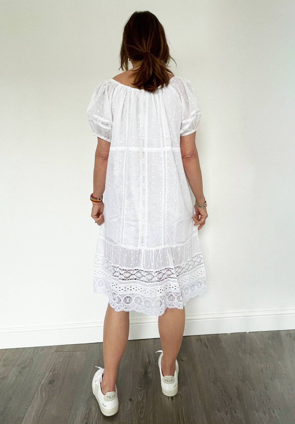 VELVET Adalyn Dress in White