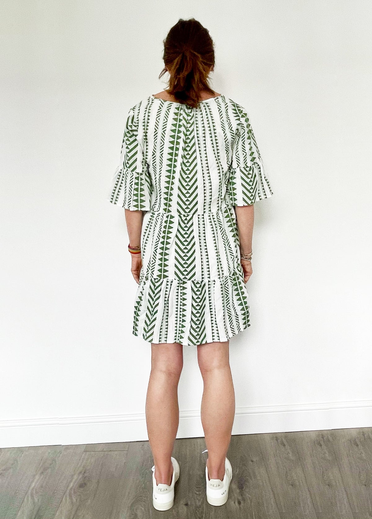 VELVET Madelina Dress in Green