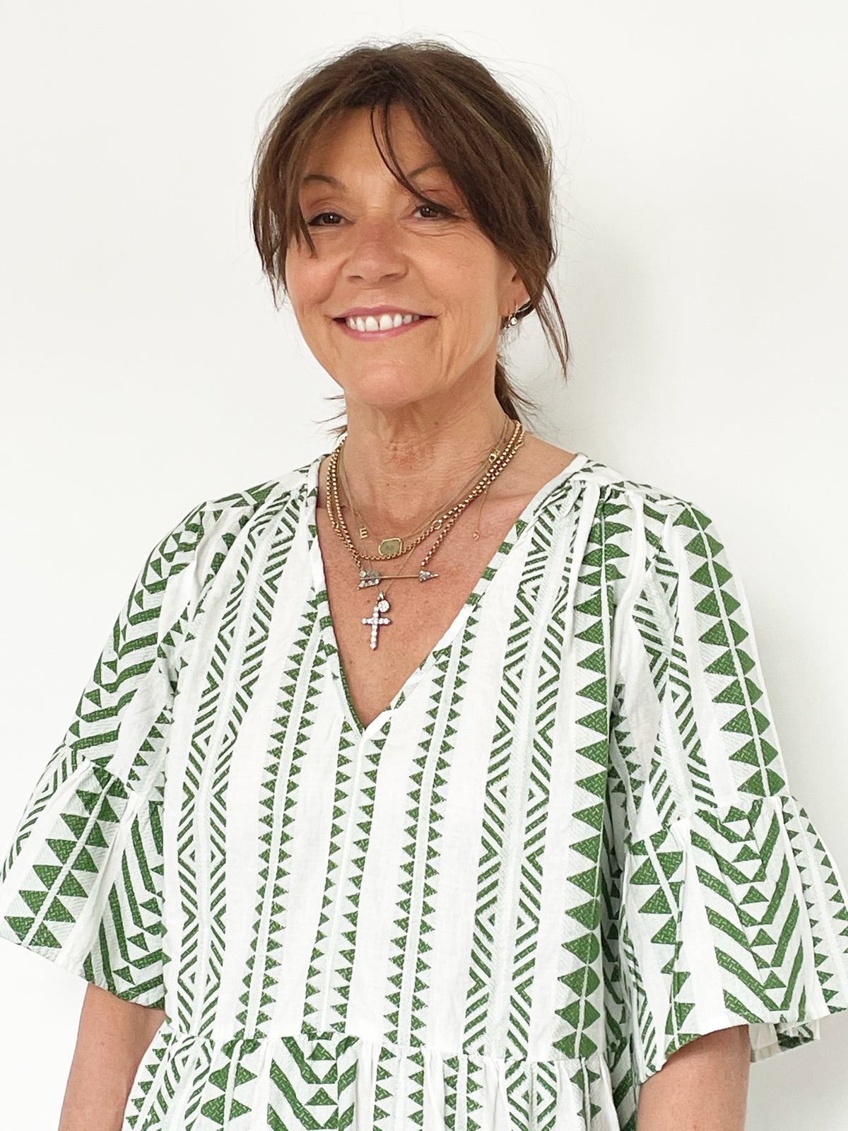 VELVET Madelina Dress in Green