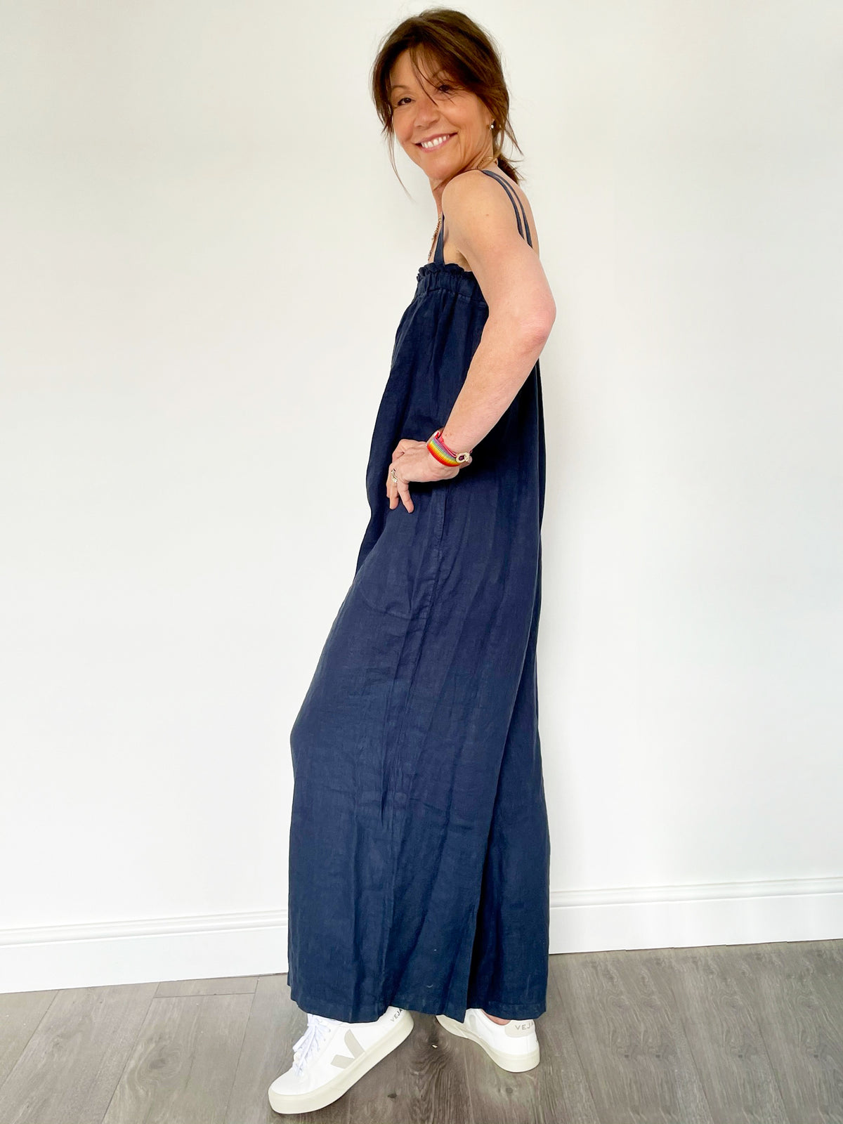 VELVET Kristine Jumpsuit in Navy