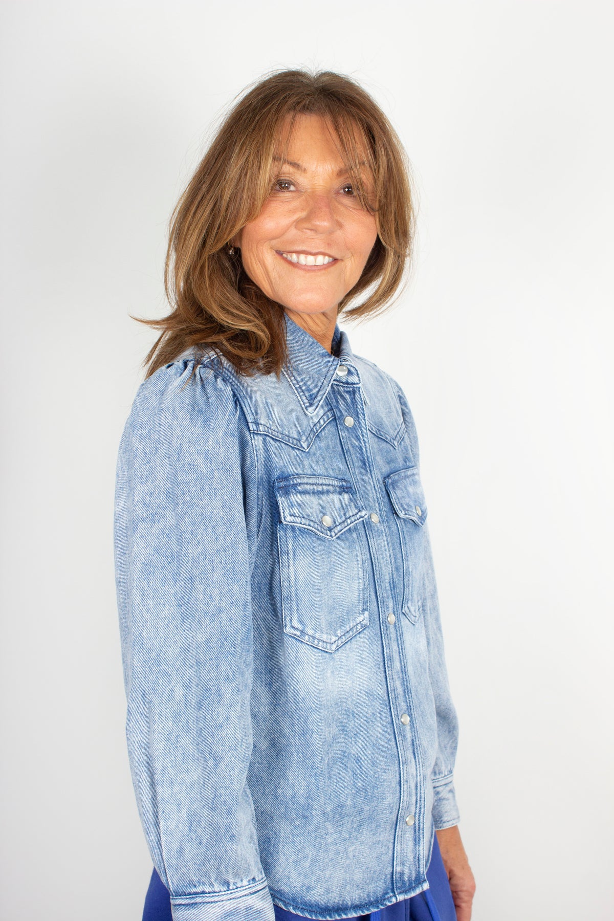 IM Tahisli Denim Shirt in Light Blue