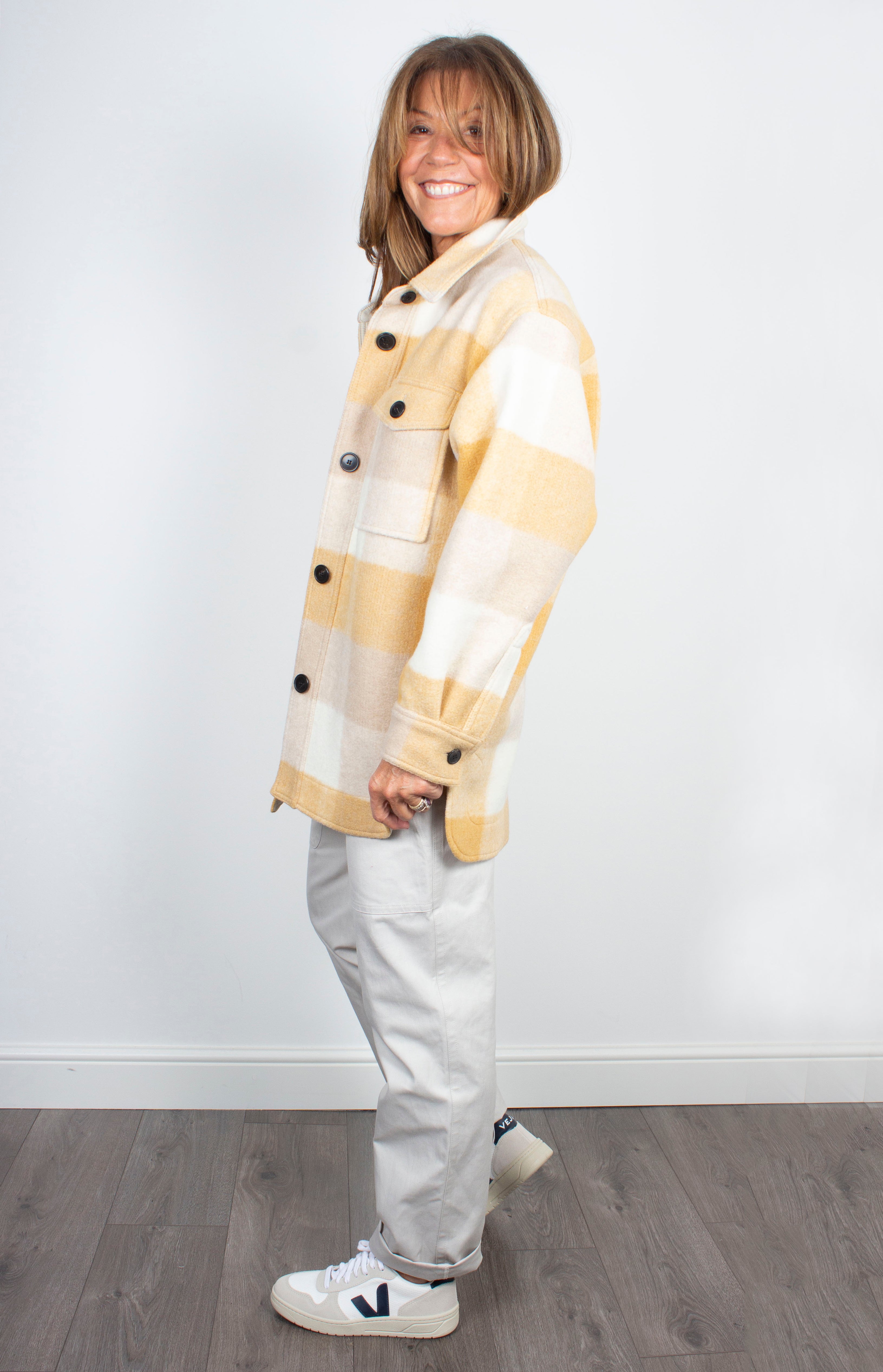 IM Harveli Blanket Coat in Honey