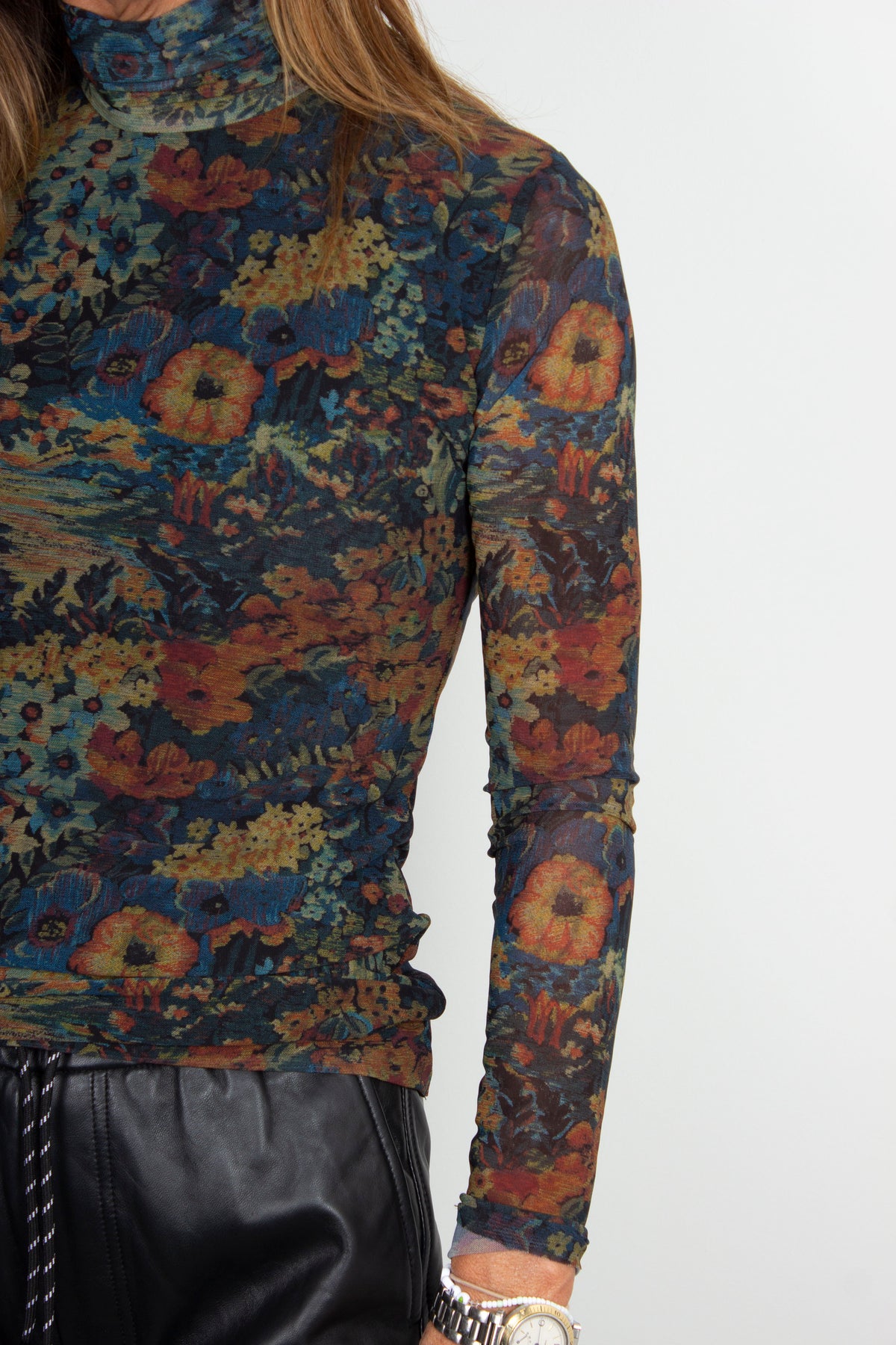 GANNI T3153 Fitted Rollneck in Butternut