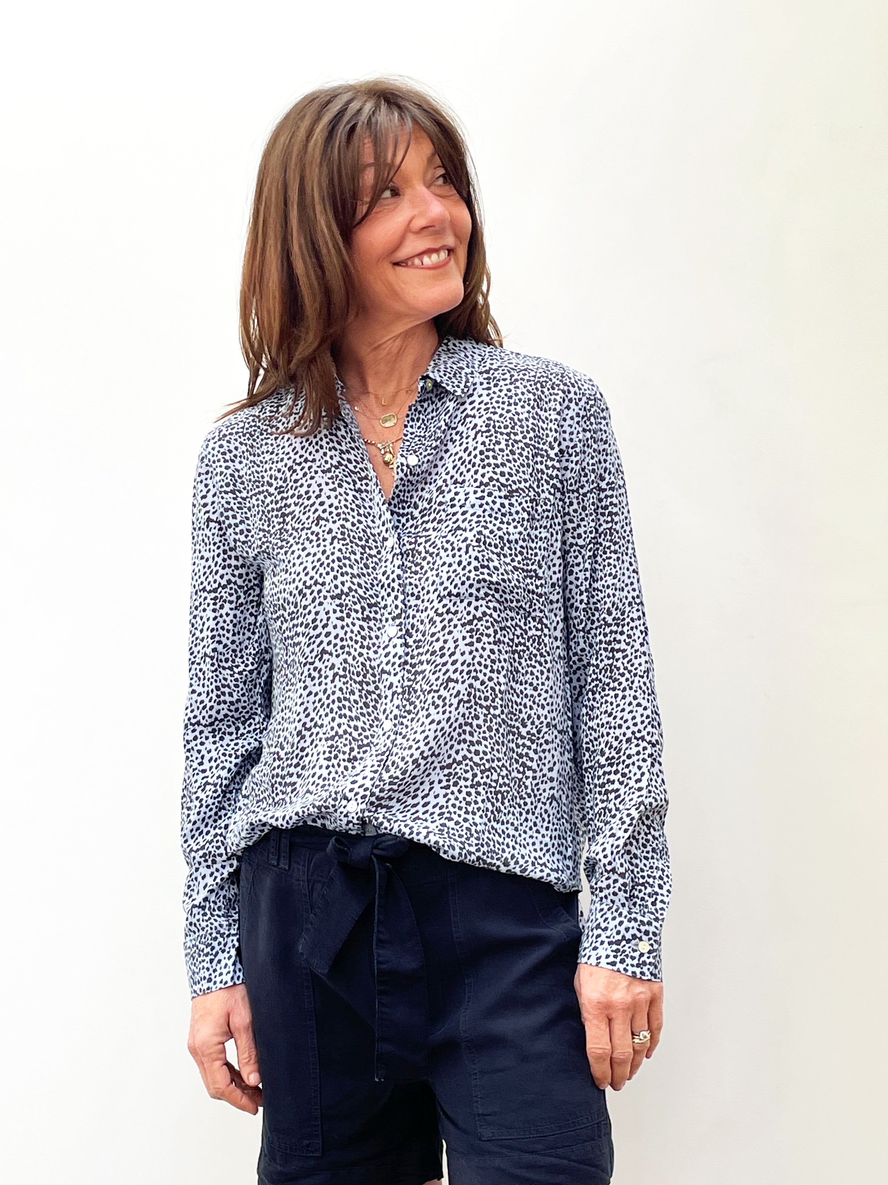 RAILS Josephine Shirt in Blue Lynx