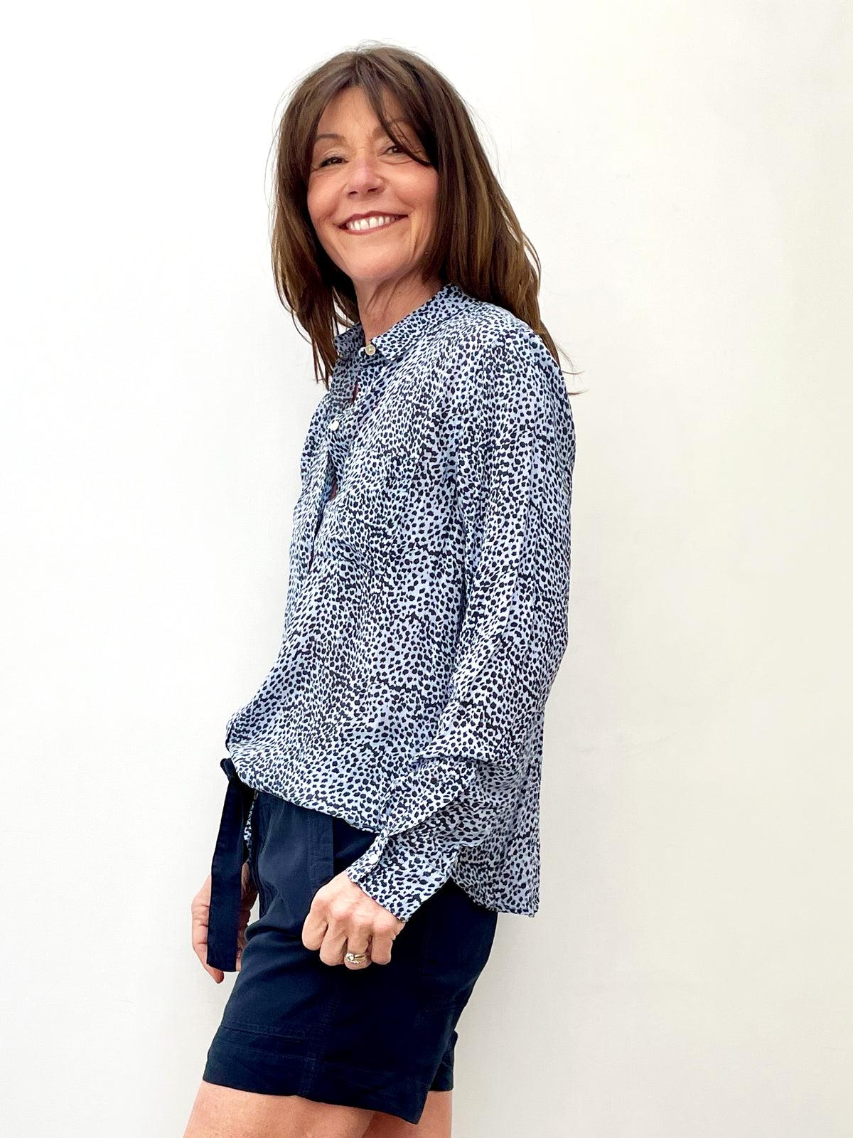 RAILS Josephine Shirt in Blue Lynx