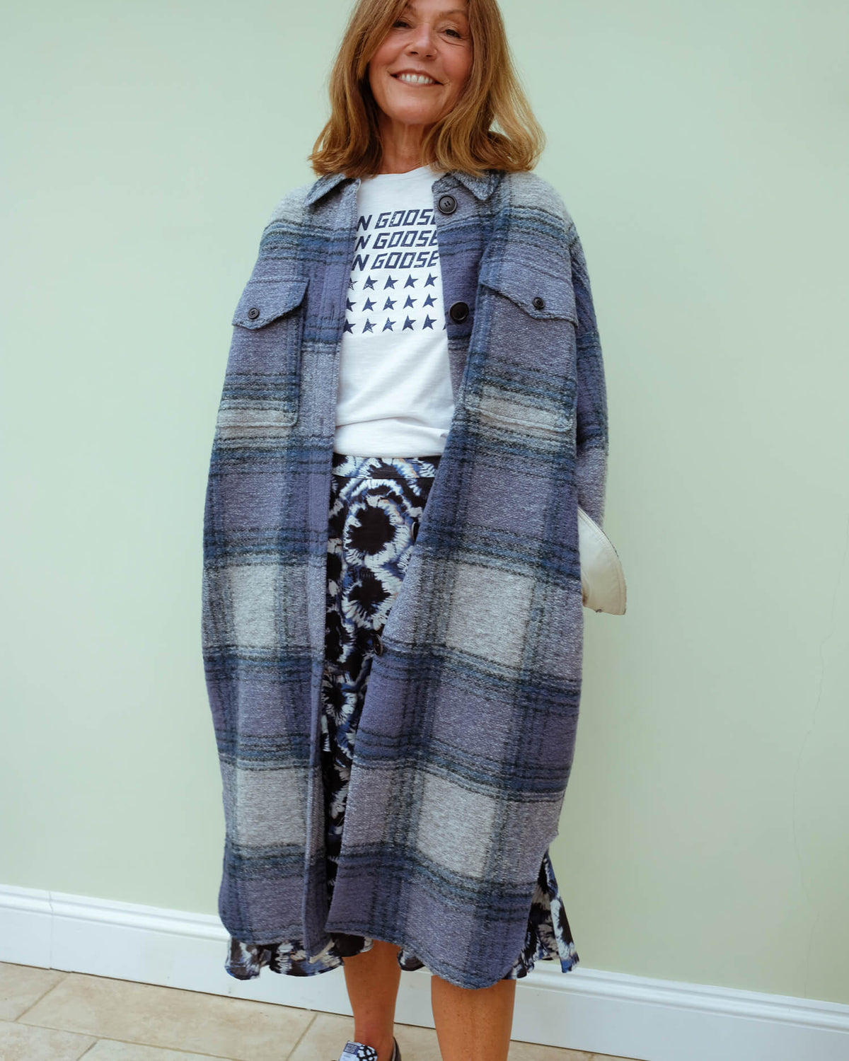 IM Gabrion coat in greyish blue