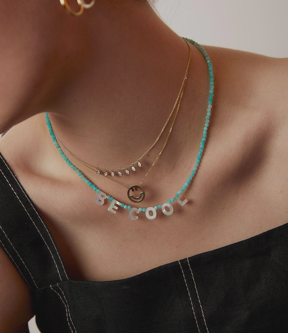 RF Have a Nice Day Necklace in Gold