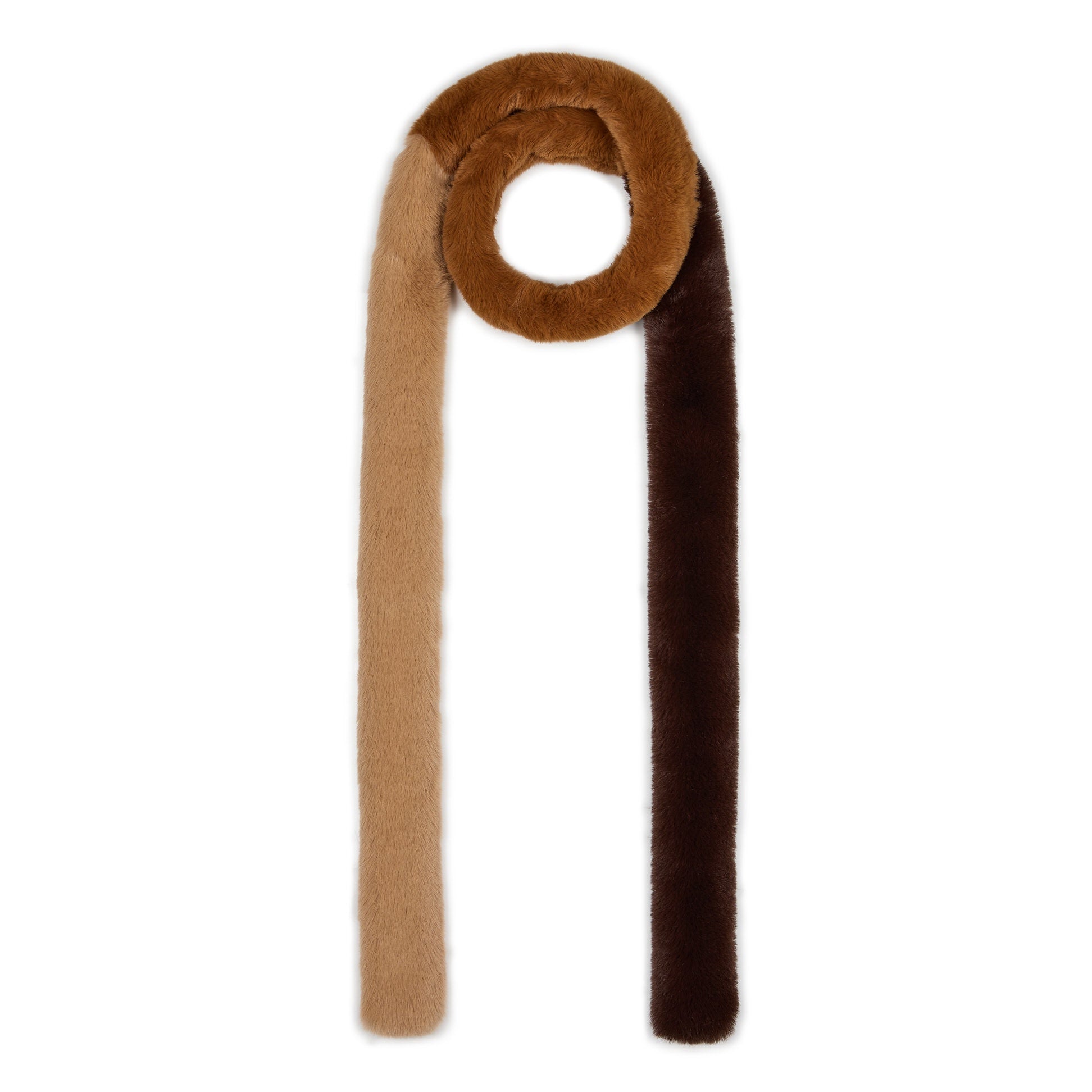 NOOKI Tripple Pasha Scarf in Camel Mix