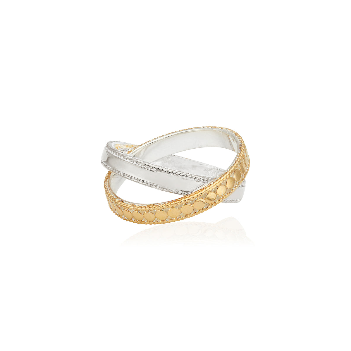 AB RG10060 Mixed metal cross ring