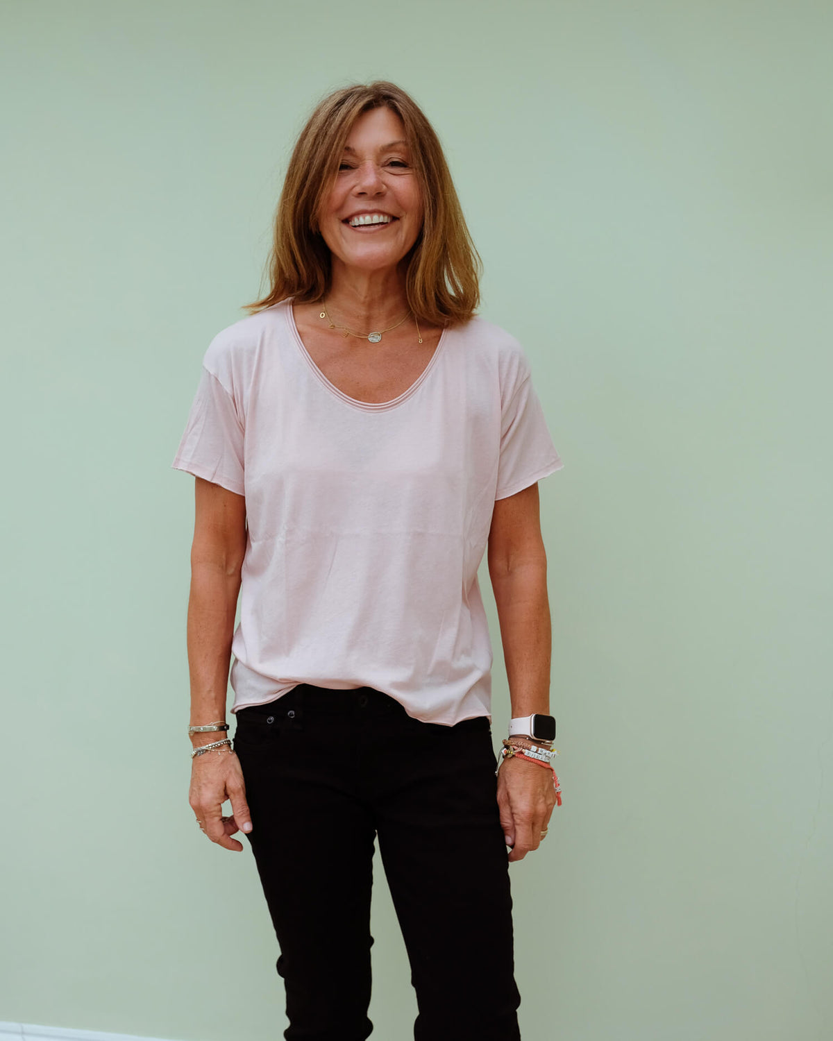 R&B Gaia tee in mulberry spritz