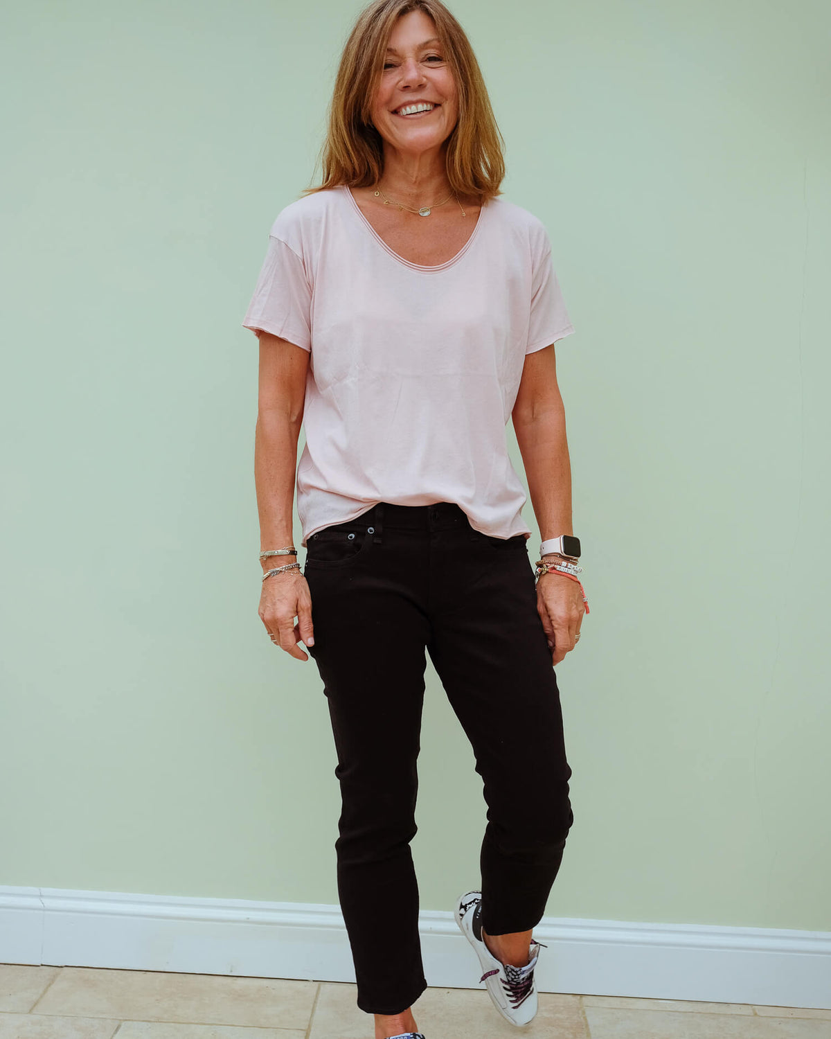 R&B Gaia tee in mulberry spritz