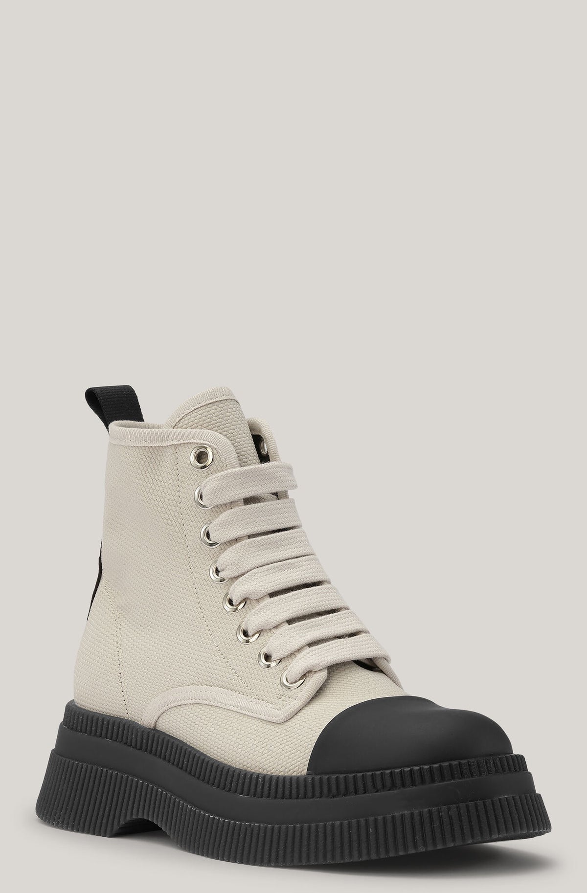 GANNI S1760 Creepers Boot in Egret