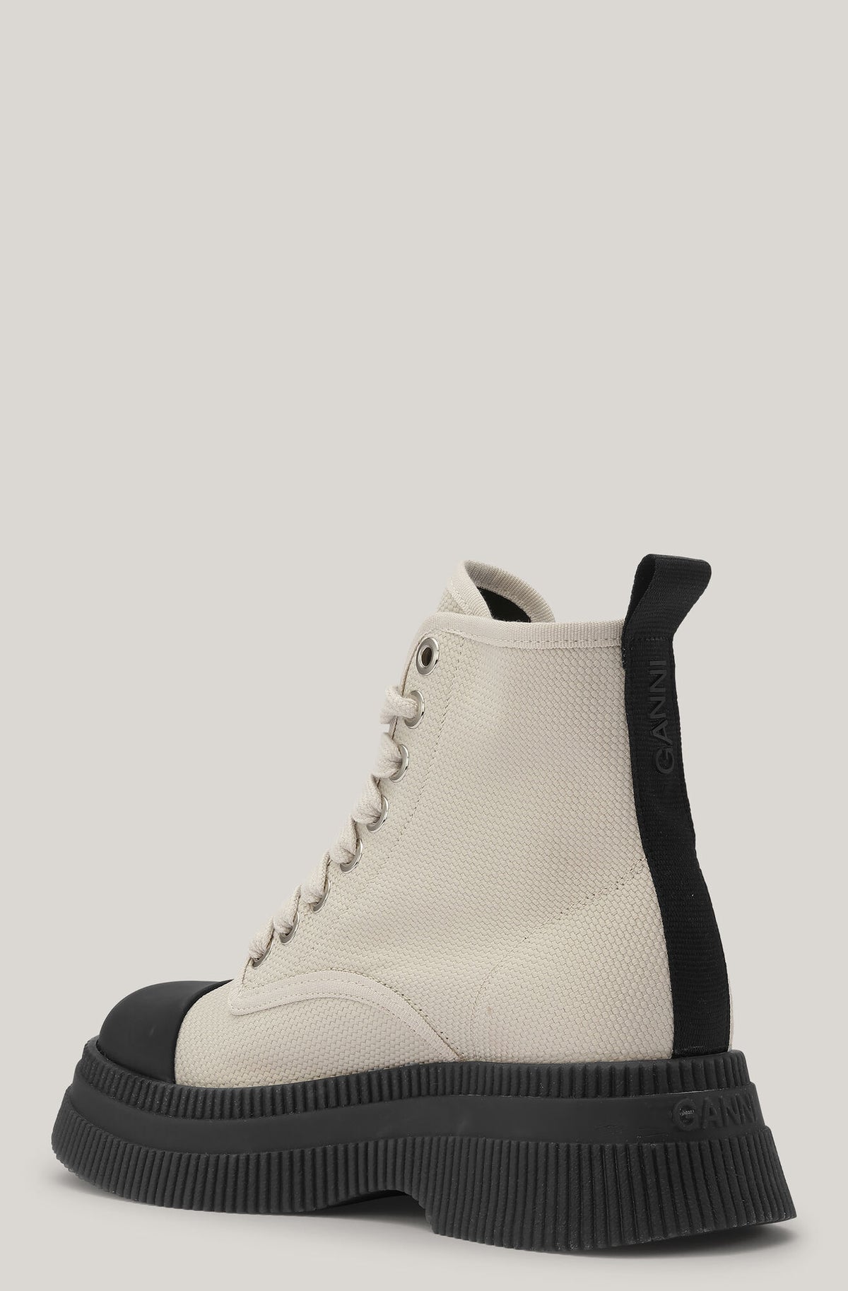 GANNI S1760 Creepers Boot in Egret