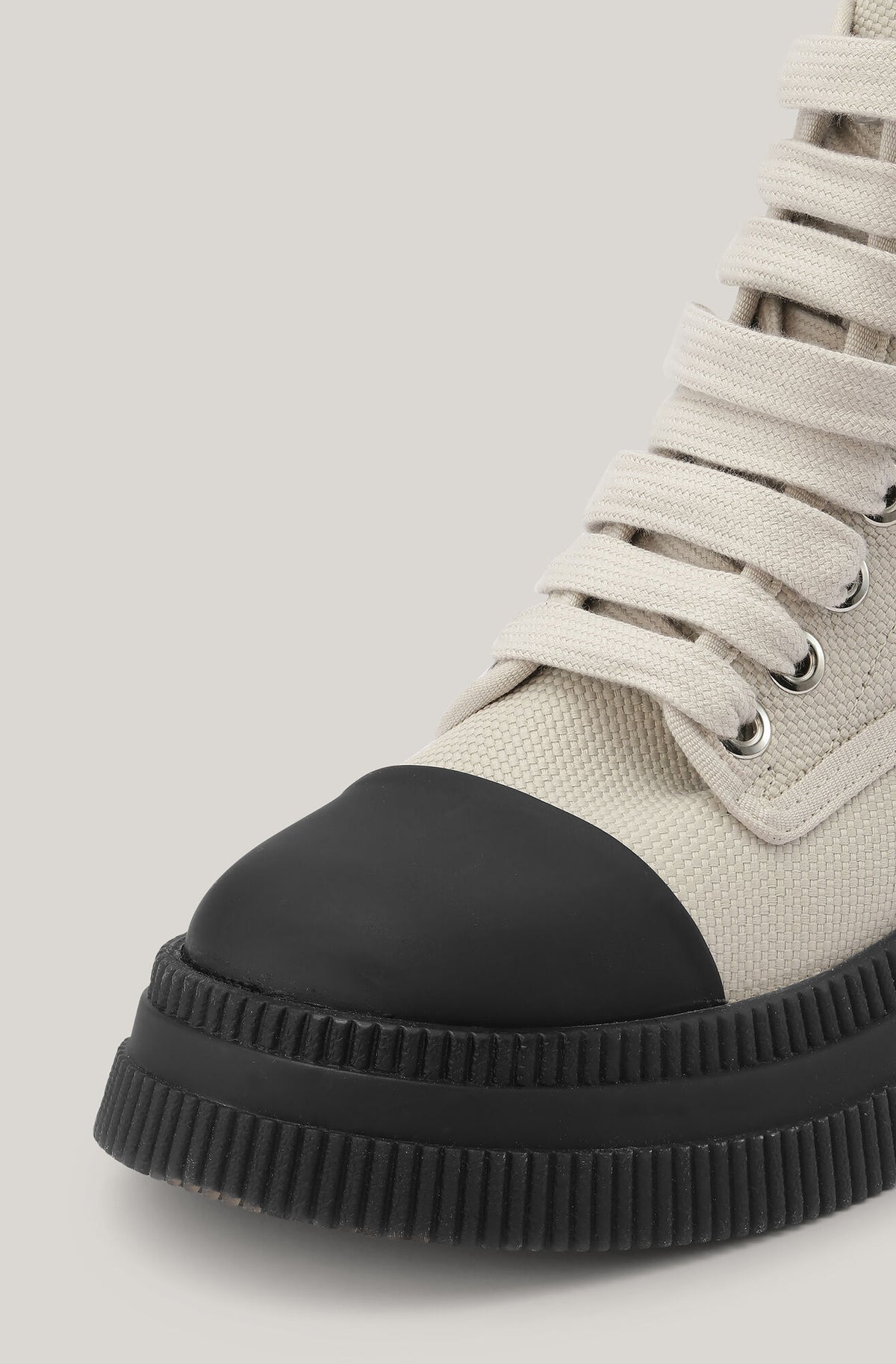 GANNI S1760 Creepers Boot in Egret