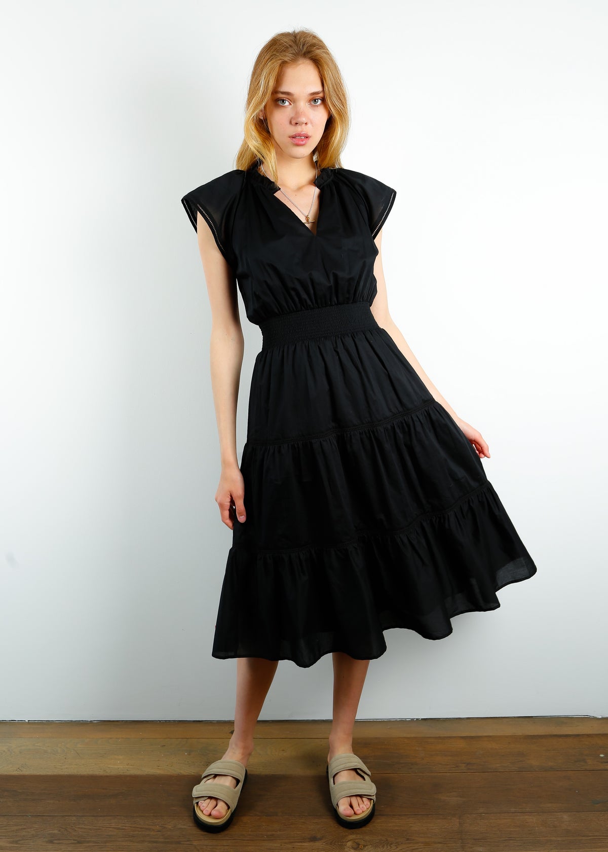 RAILS Amellia Dress in True Black Lace
