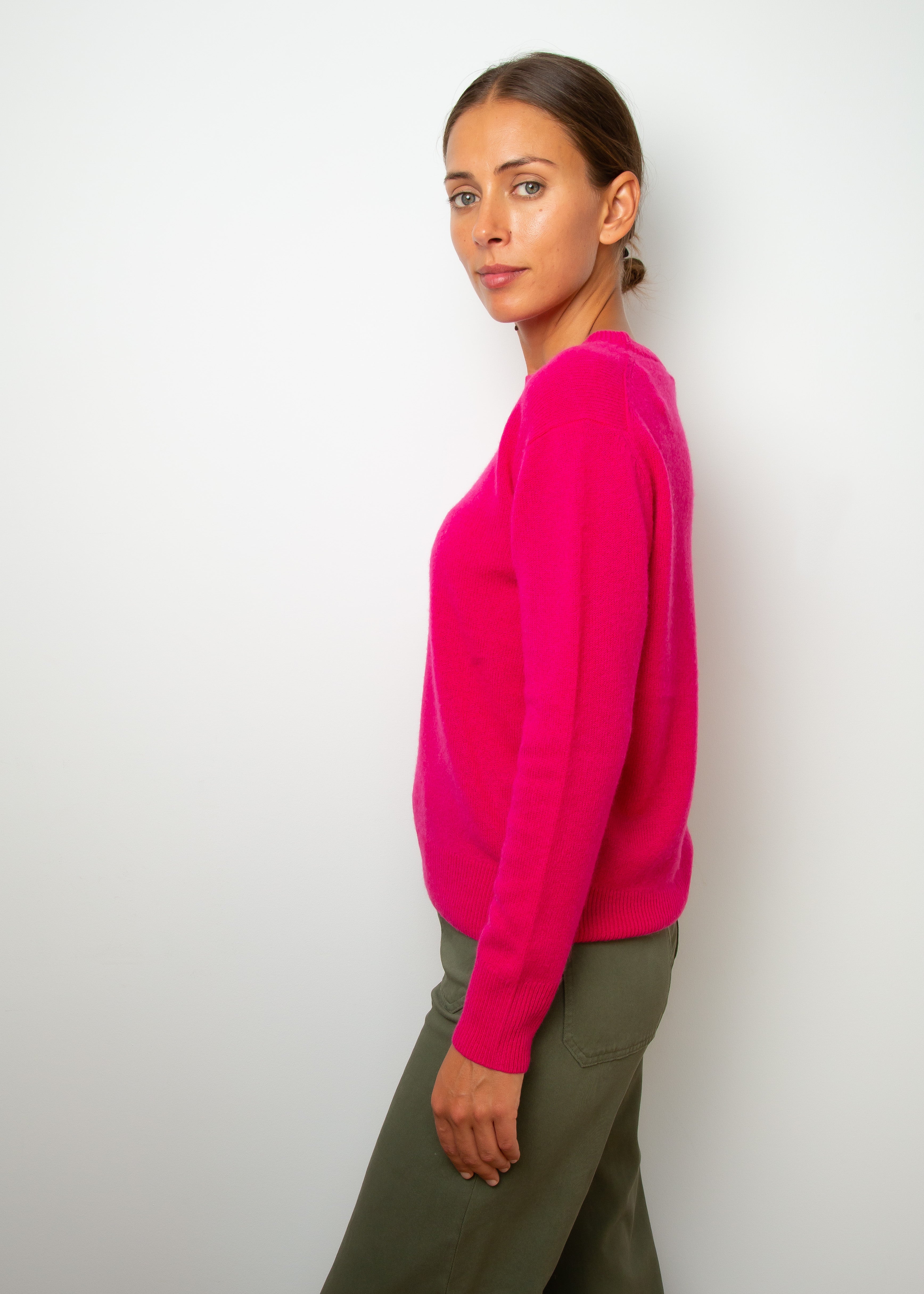 360 Cher Crewneck in Hibiscus