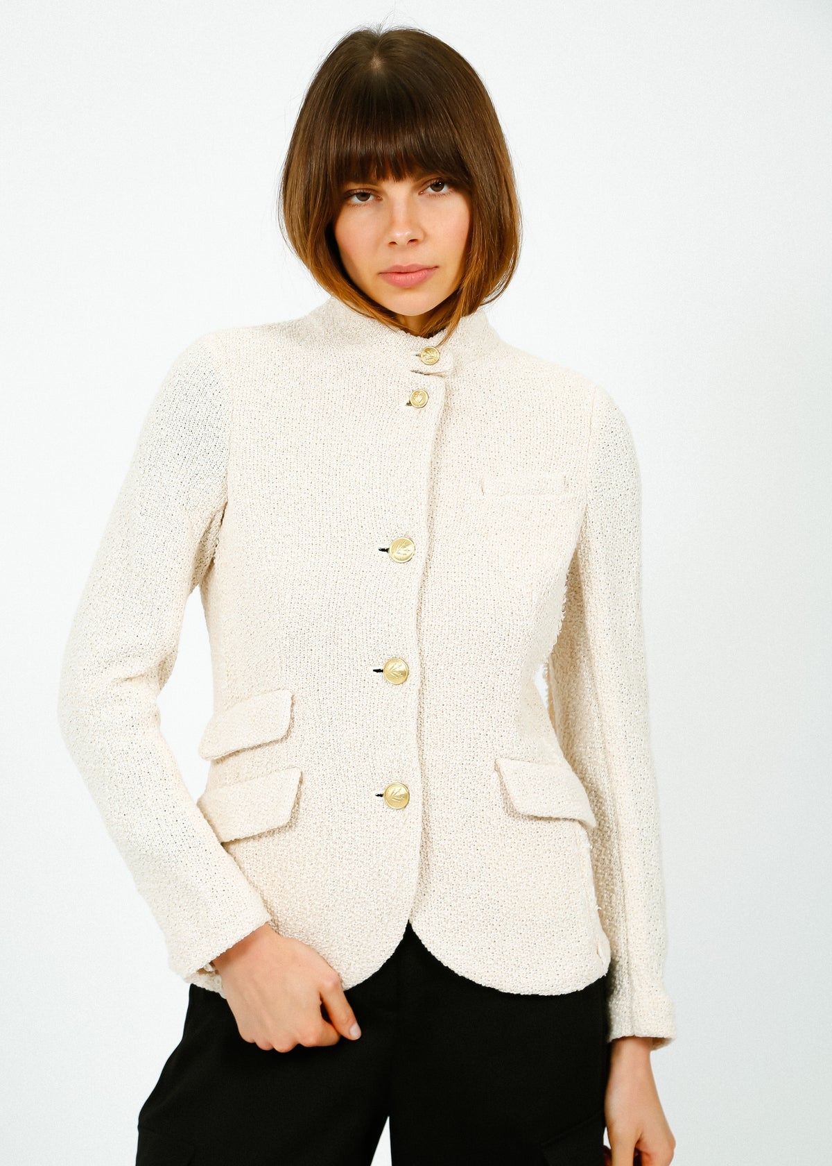 R&B Slade Blazer in Ecru
