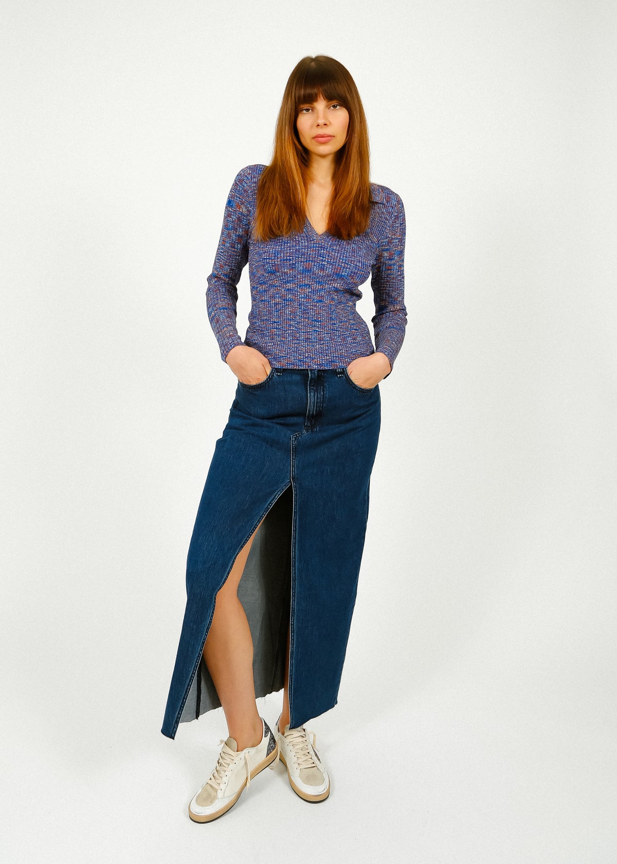 R&B Avery Maxi Skirt in Ari